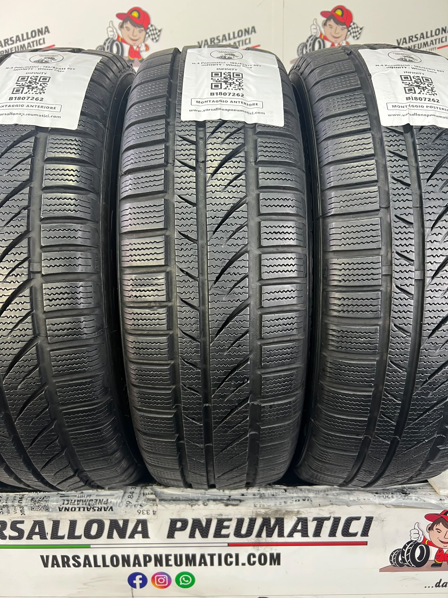 N.4 Pneumatici - 185/65R15 88T INFINITY - Winter Hero - immagine 2