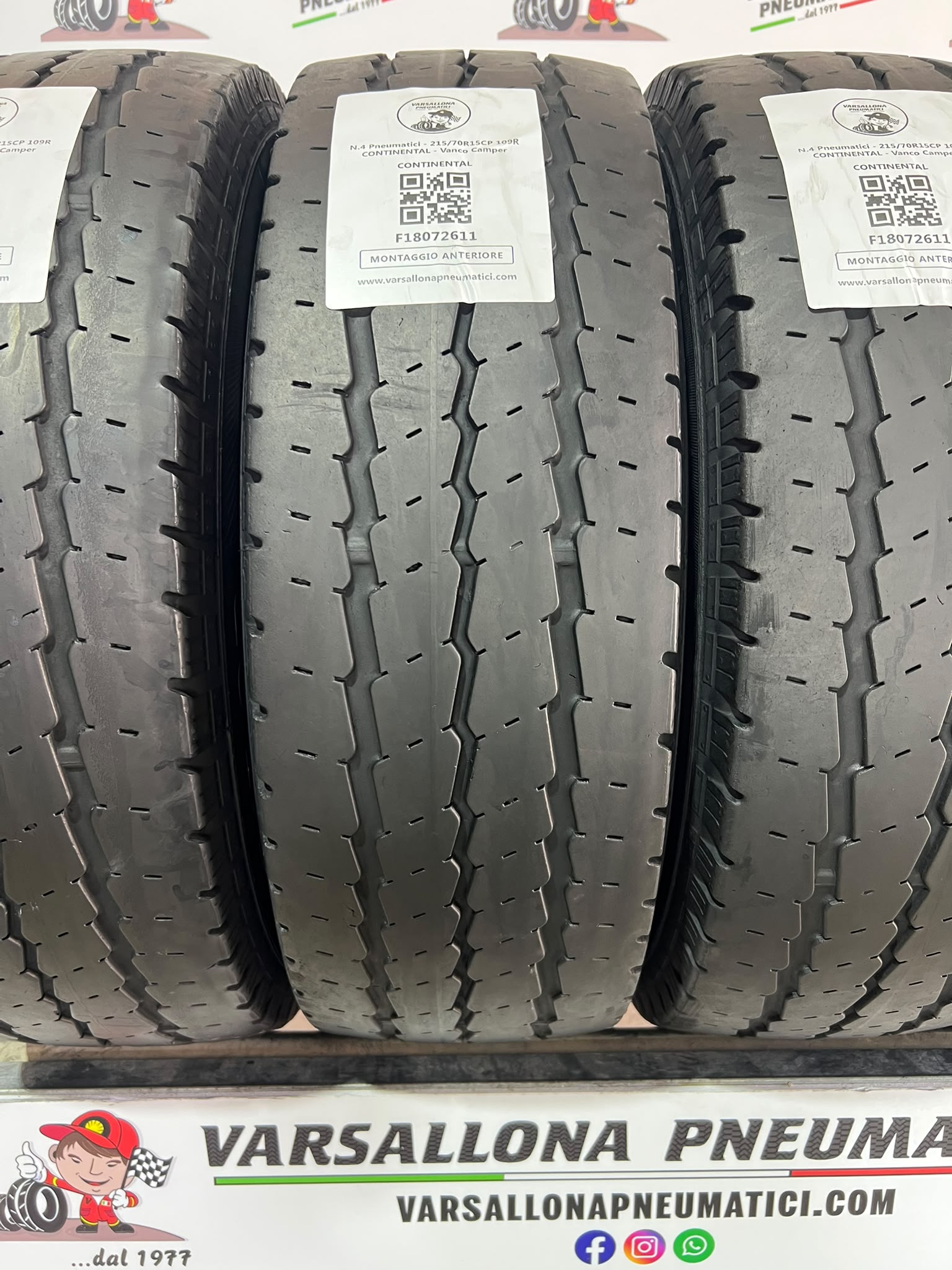 N.4 Pneumatici - 215/70R15CP 109R CONTINENTAL - Vanco Camper - immagine 2