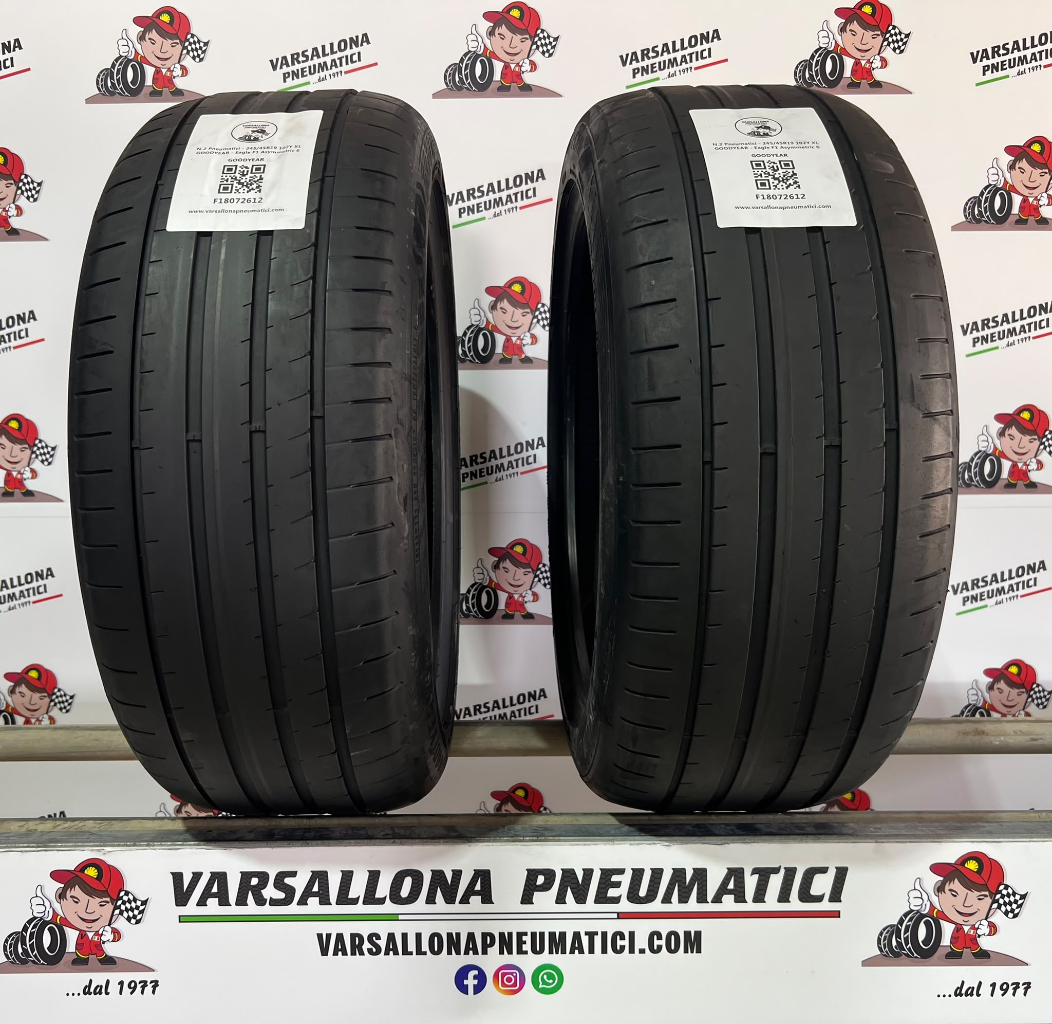 N.2 Pneumatici - 245/45R19 102Y XL GOODYEAR - Eagle F1 Asymmetric 6