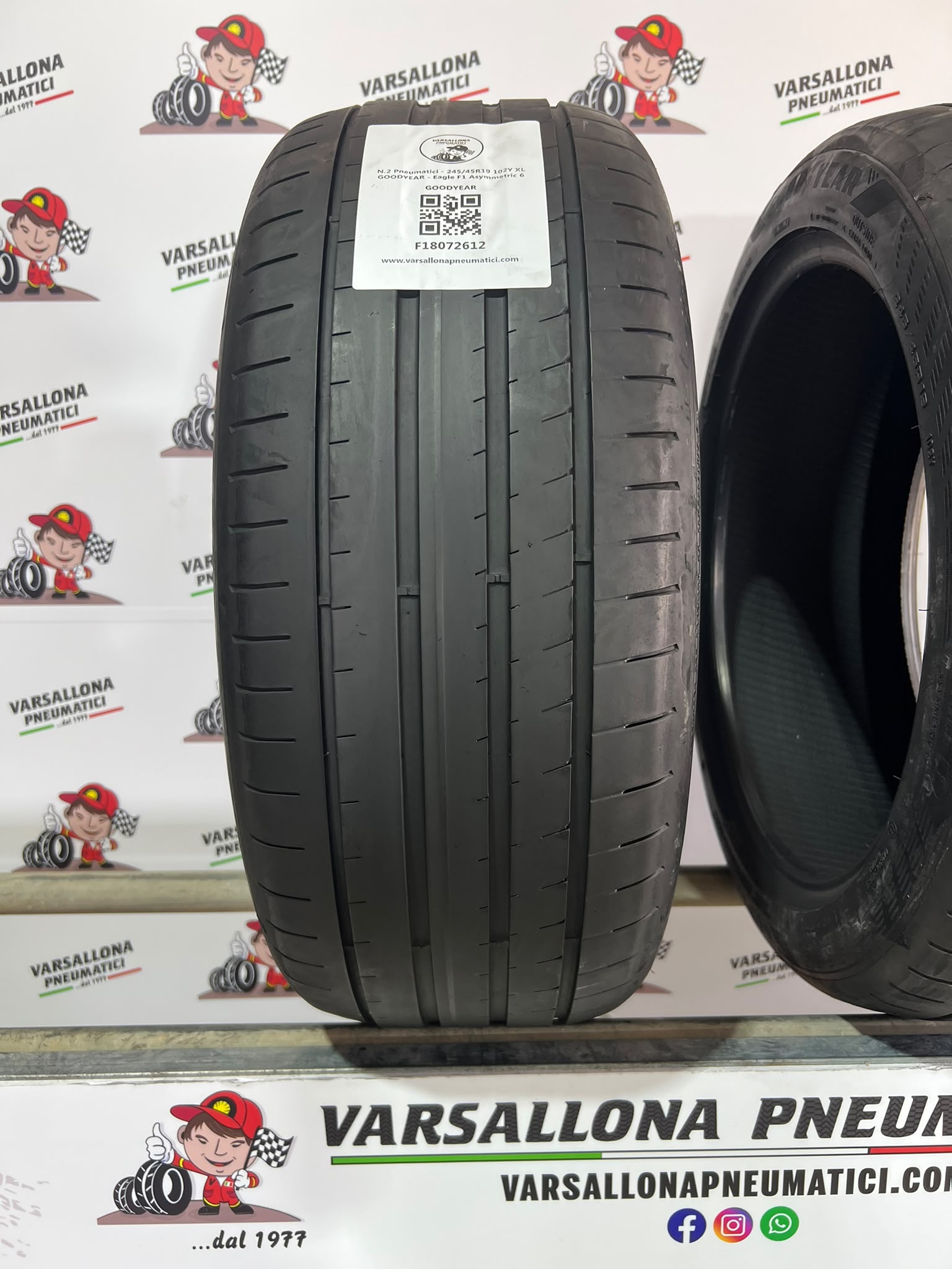N.2 Pneumatici - 245/45R19 102Y XL GOODYEAR - Eagle F1 Asymmetric 6 - immagine 2