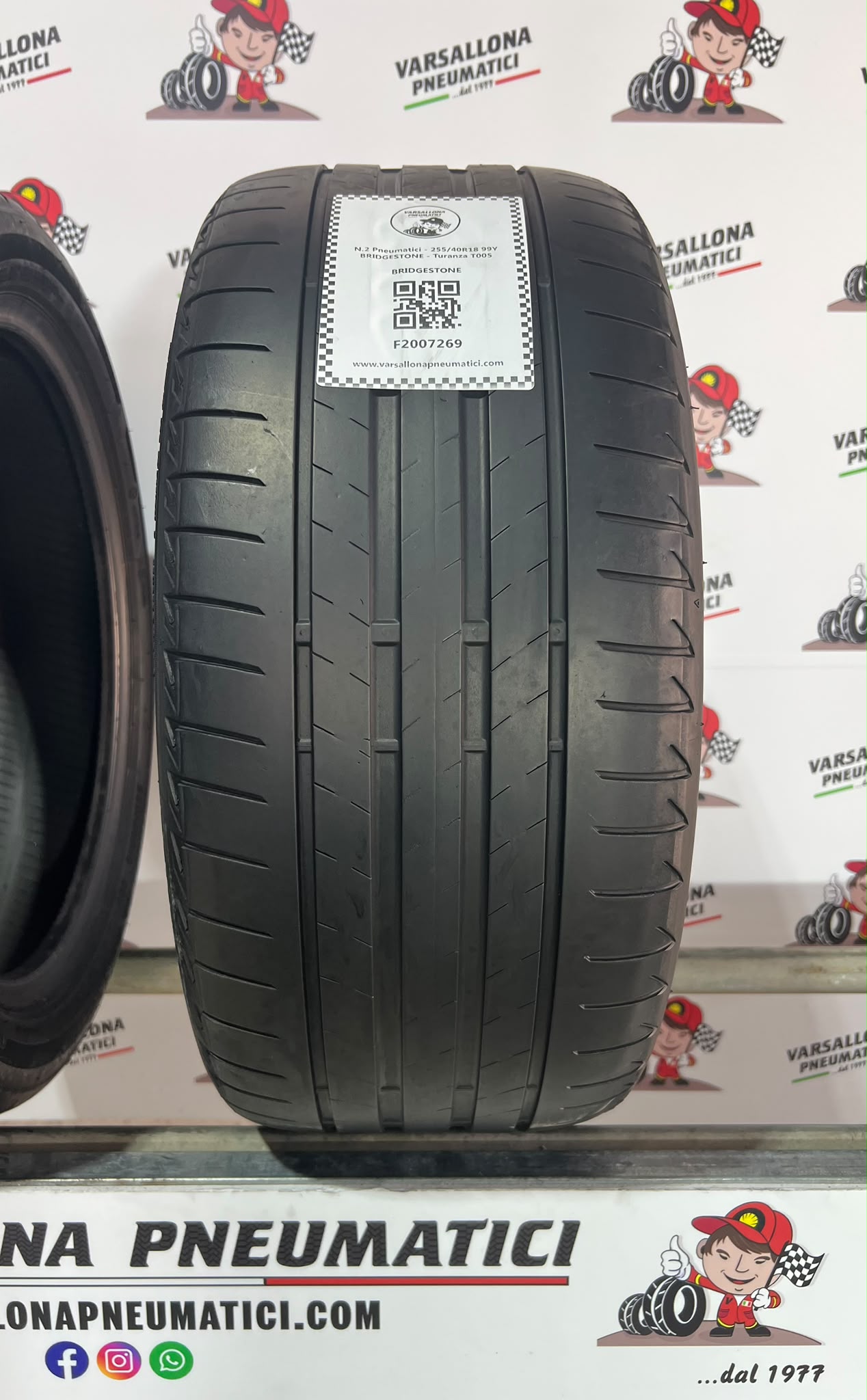 N.2 Pneumatici - 255/40R18 99Y XL BRIDGESTONE - Turanza T005 - immagine 2