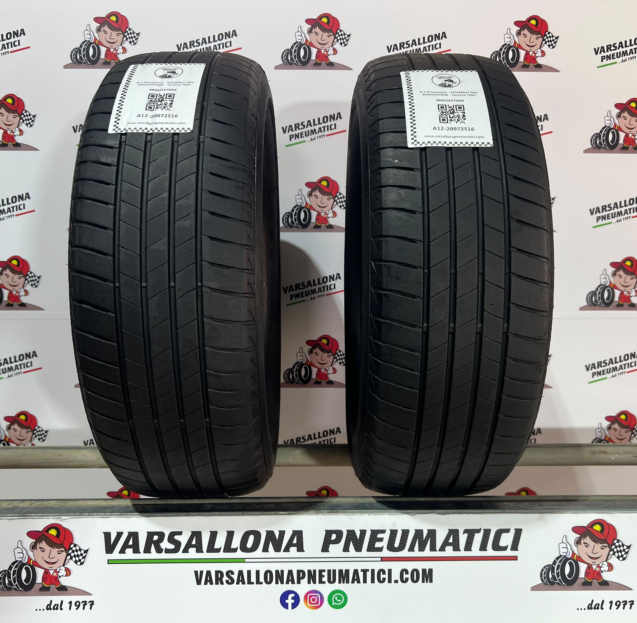 N.2 Pneumatici - 225/60R17 99V BRIDGESTONE - Turanza T005