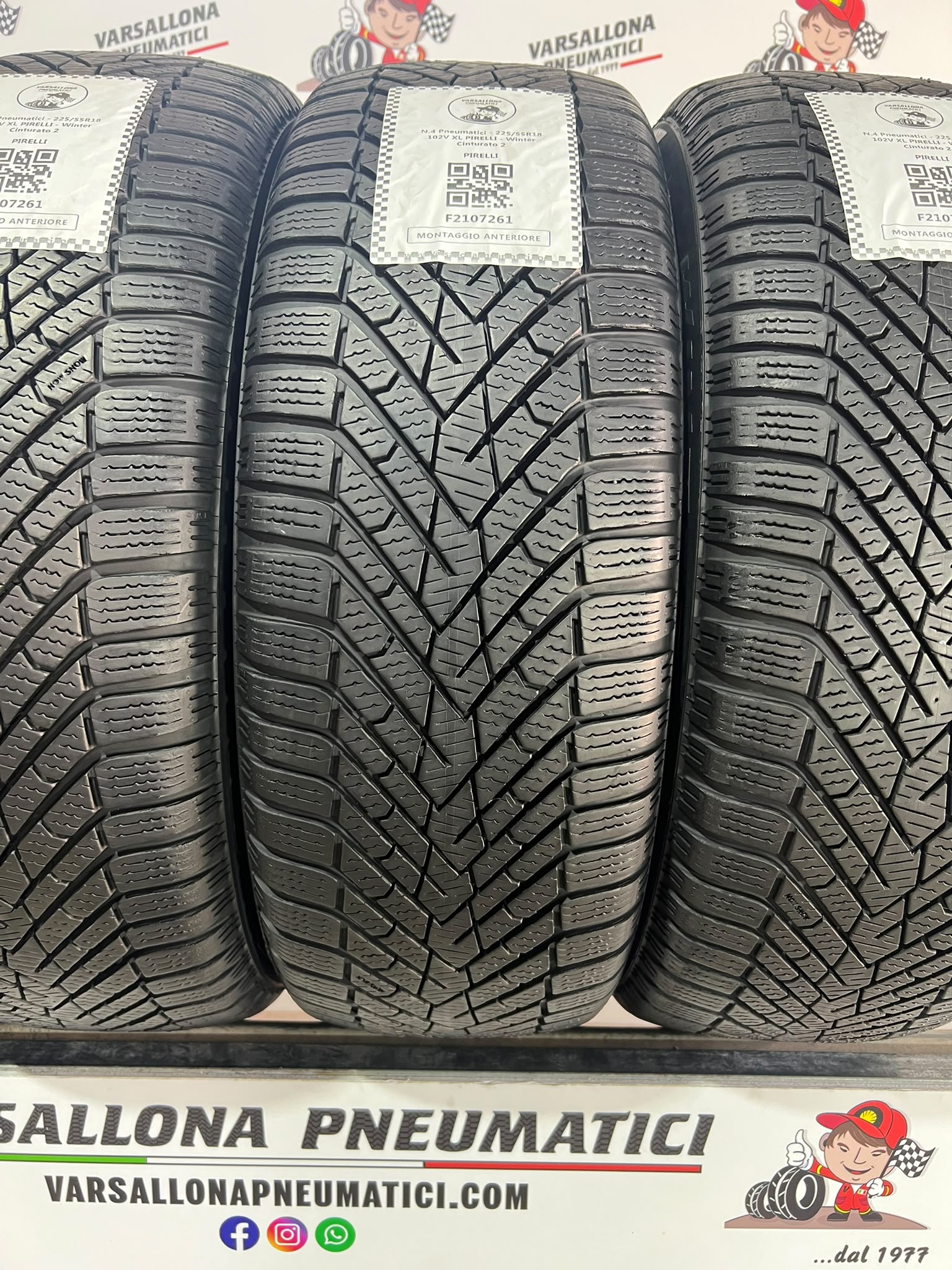 N.4 Pneumatici - 225/55R18 102V XL PIRELLI - Winter Cinturato 2 - immagine 2
