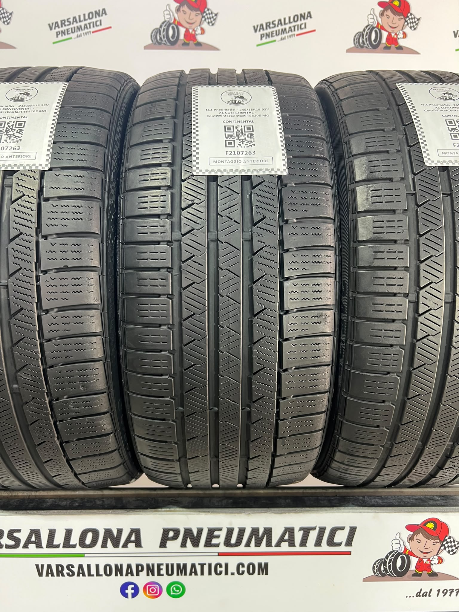 N.4 Pneumatici - 245/35R19 93V XL CONTINENTAL - ContiWinterContact TS810S MO - immagine 2