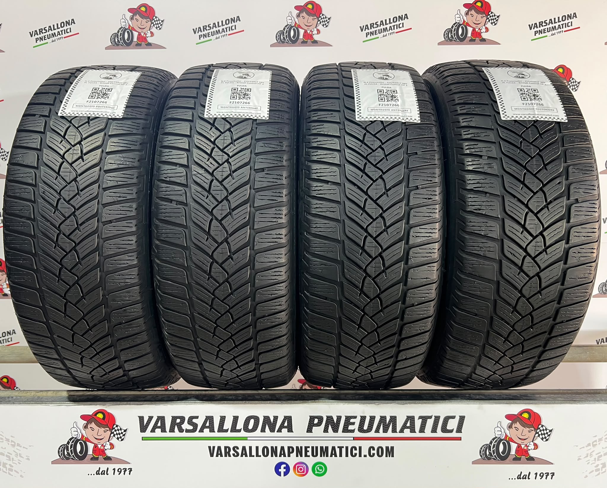 N.4 Pneumatici - 215/55R17 98V XL FULDA - Kristall Control HP 2