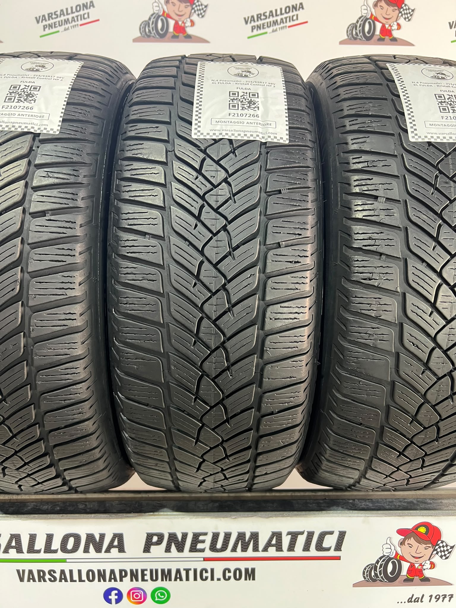 N.4 Pneumatici - 215/55R17 98V XL FULDA - Kristall Control HP 2 - immagine 2