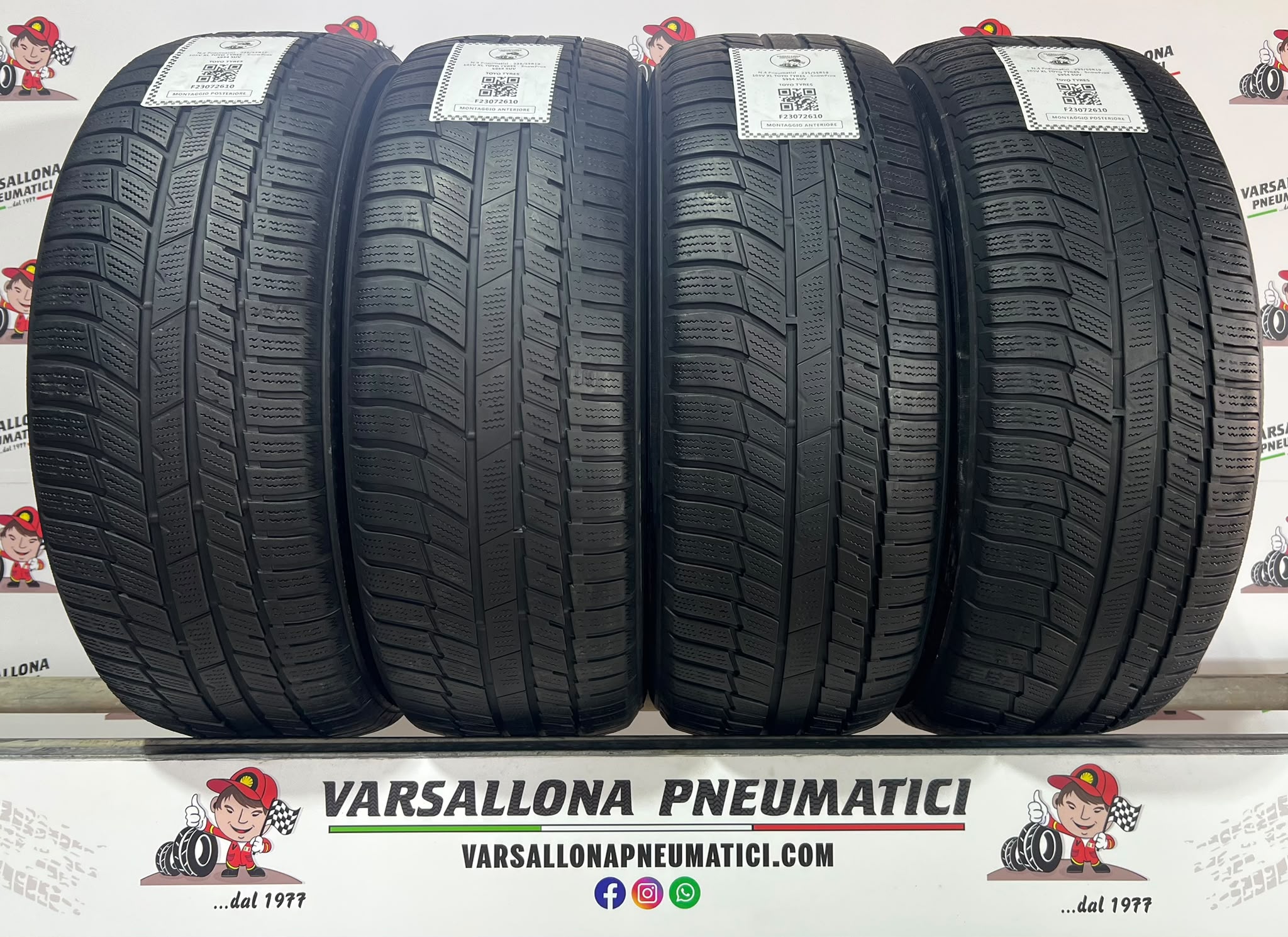 N.4 Pneumatici - 235/55R19 105V XL TOYO TYRES - SnowProx S954 SUV