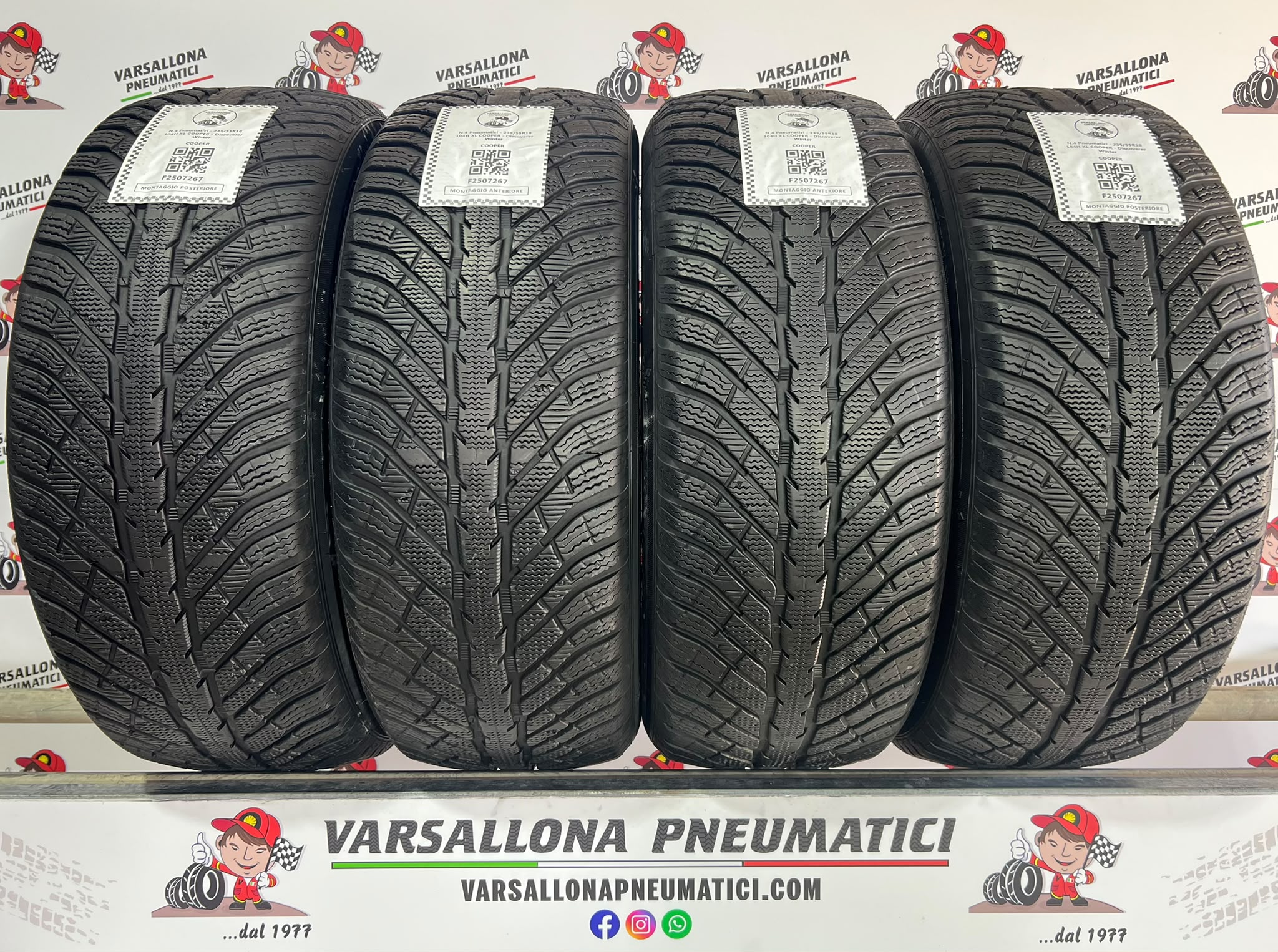 N.4 Pneumatici - 235/55R18 104H XL COOPER - Discoverer Winter