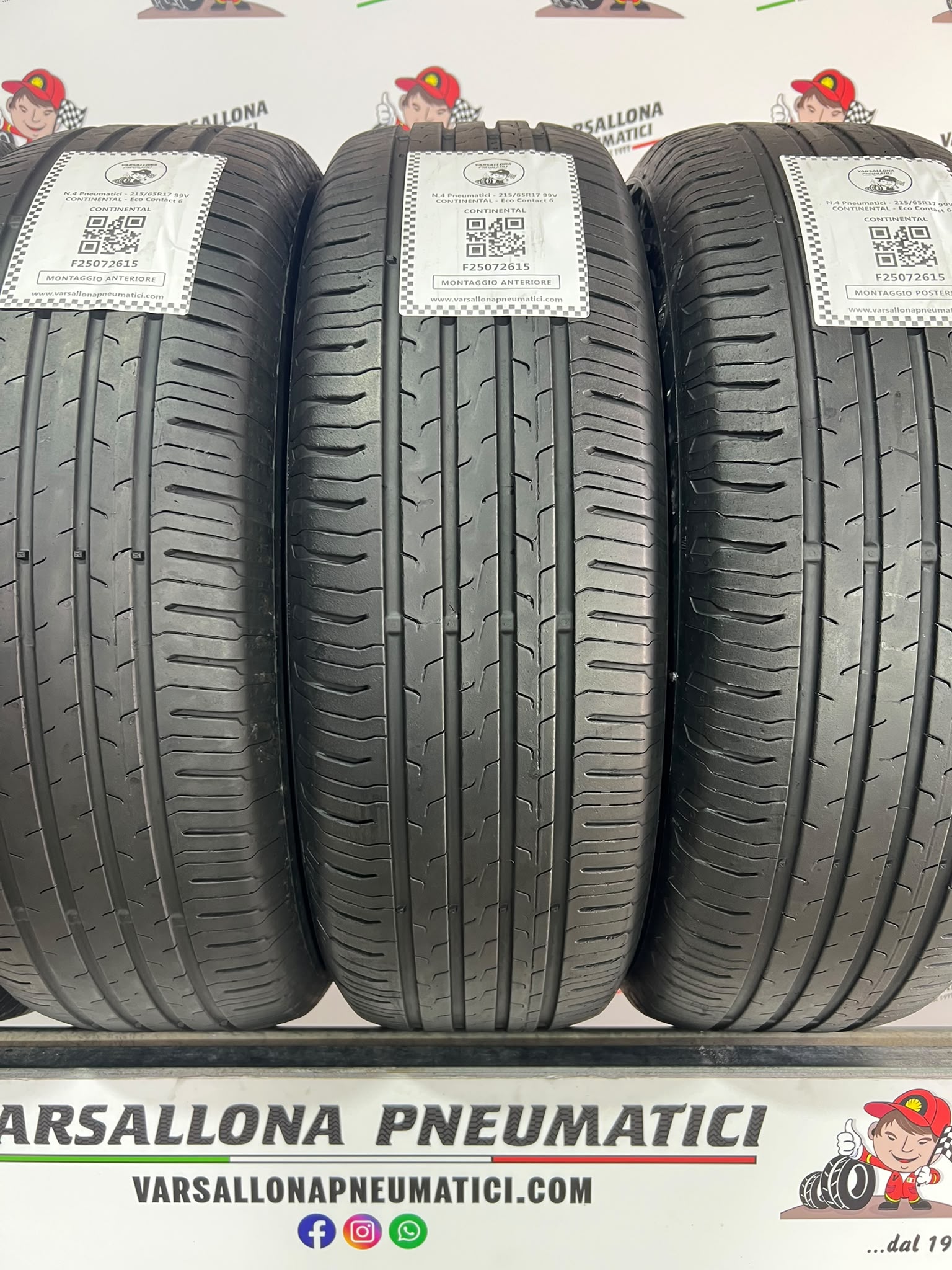 N.4 Pneumatici - 215/65R17 99V CONTINENTAL - Eco Contact 6 - immagine 2