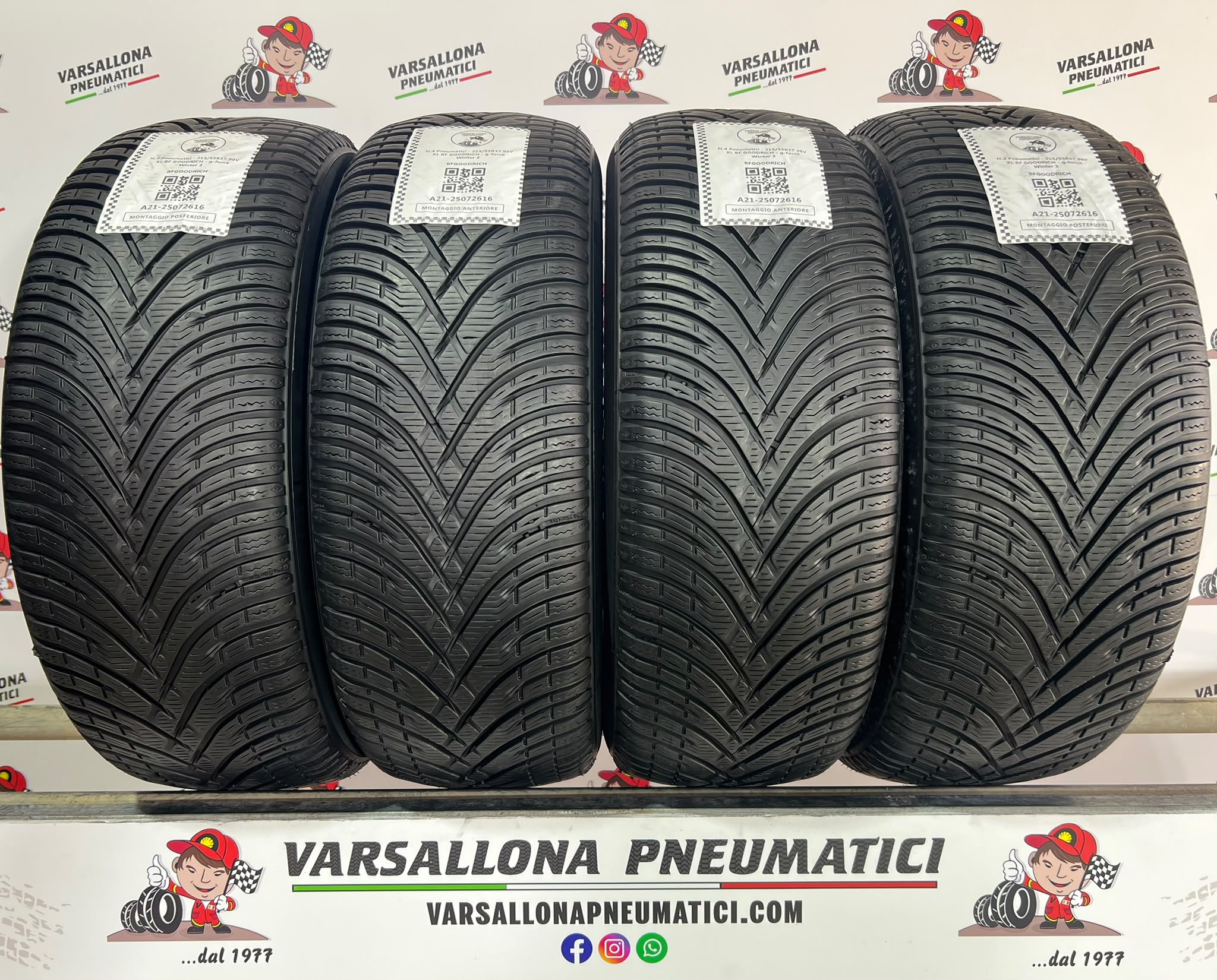 N.4 Pneumatici - 215/55R17 98V XL BF GOODRICH - G force Winter 2