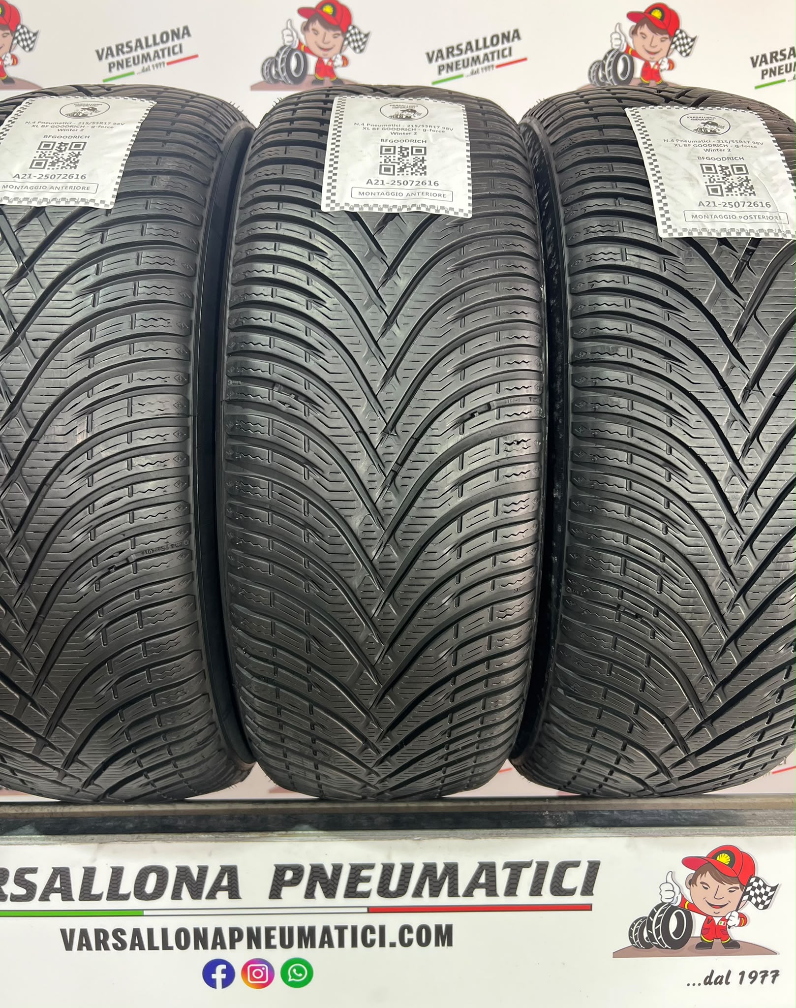 N.4 Pneumatici - 215/55R17 98V XL BF GOODRICH - G force Winter 2 - immagine 2