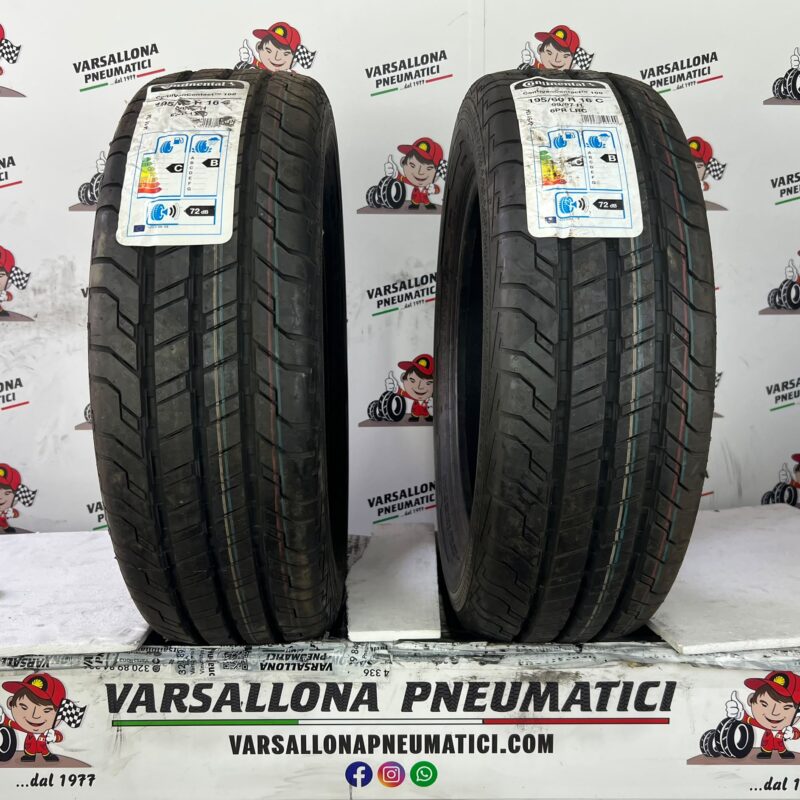 N.2 Pneumatici - 195/60R16C 99/97H CONTINENTAL - Conti Van Contact 100