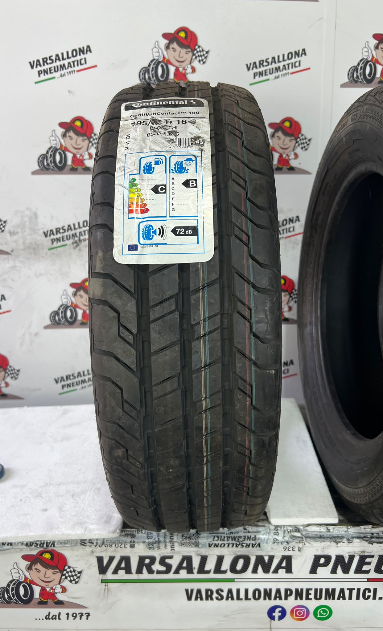 N.2 Pneumatici - 195/60R16C 99/97H CONTINENTAL - Conti Van Contact 100 - immagine 2