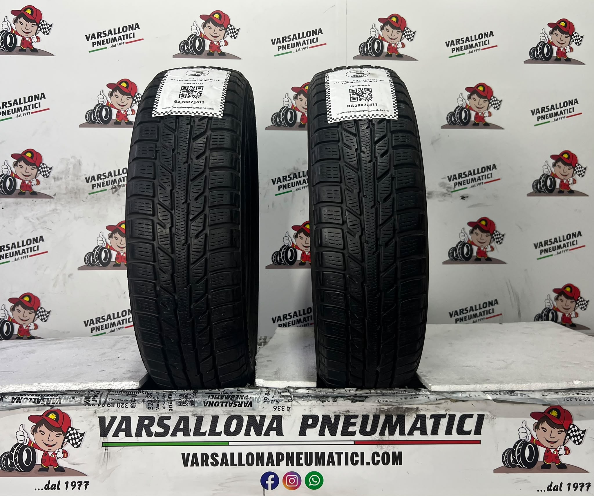 N.2 Pneumatici - 155/60R15 74T YOKOHAMA - W.Drive