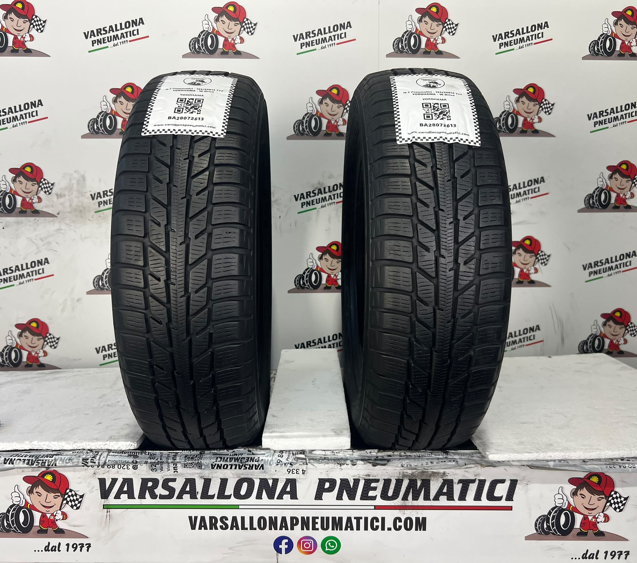 N.2 Pneumatici - 165/60R15 77T YOKOHAMA - W Drive