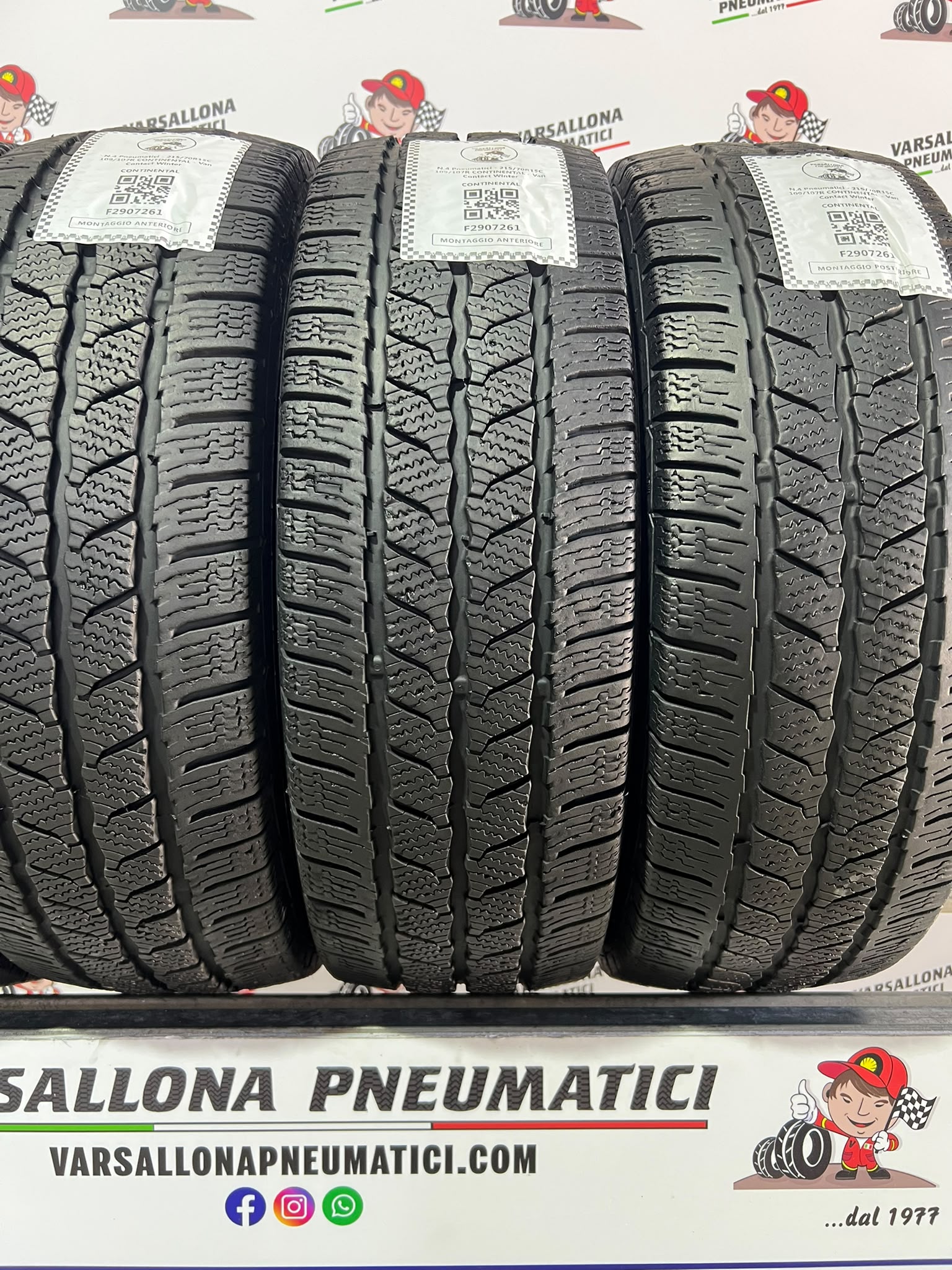 N.4 Pneumatici - 215/70R15C 109/107R CONTINENTAL - Van Contact Winter - immagine 2
