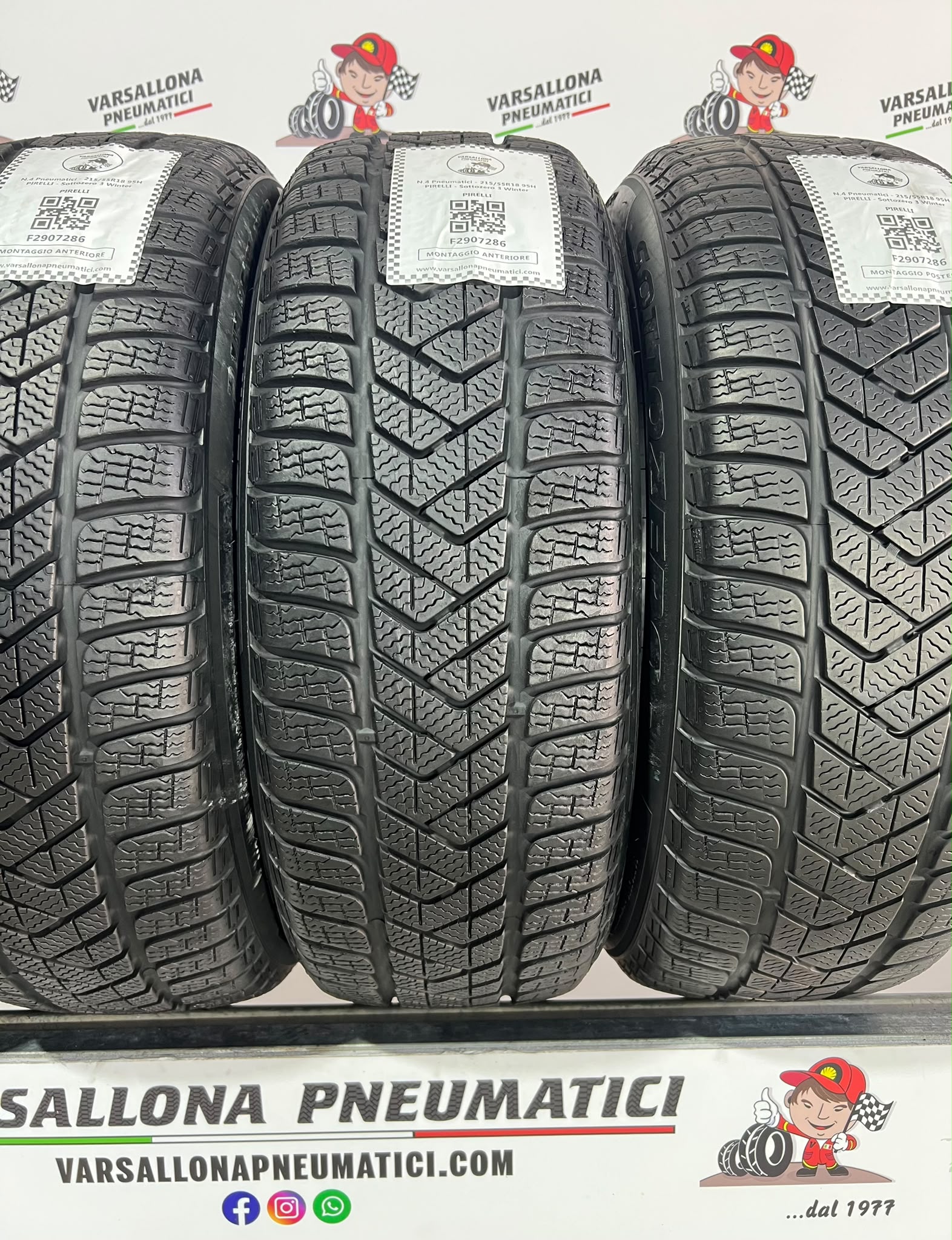 N.4 Pneumatici - 215/55R18 95H PIRELLI - Sottozero 3 Winter - immagine 2