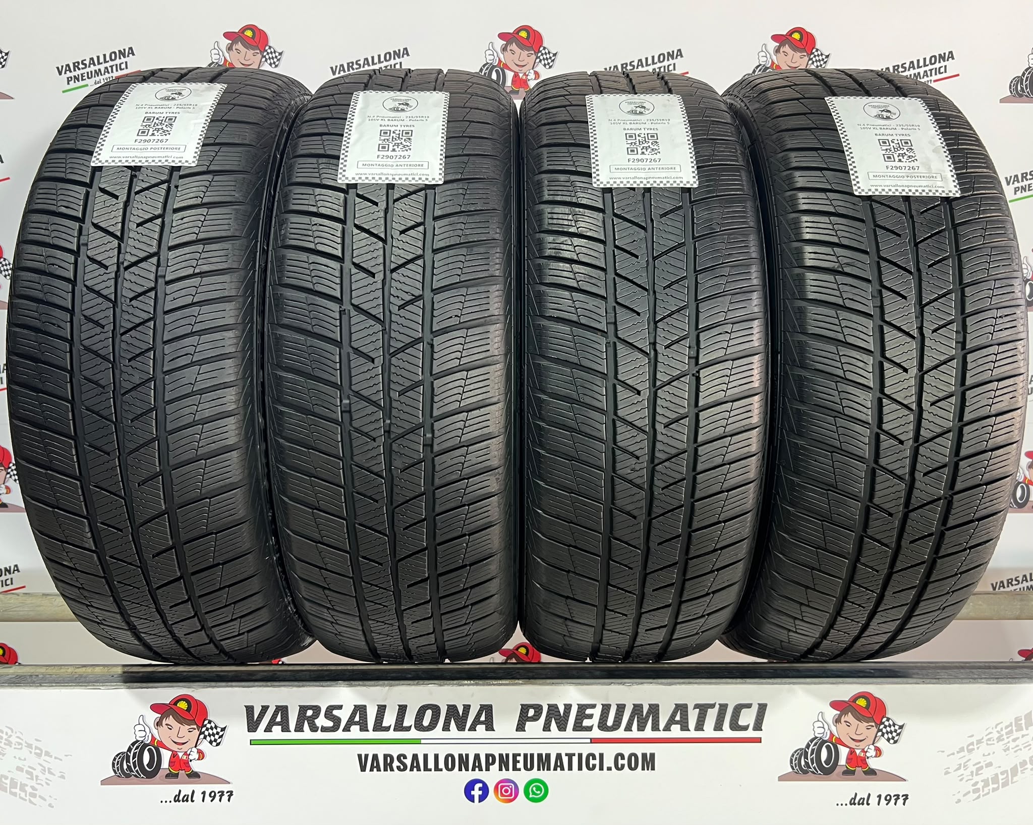 N.4 Pneumatici - 235/55R19 105V XL BARUM - Polaris 5