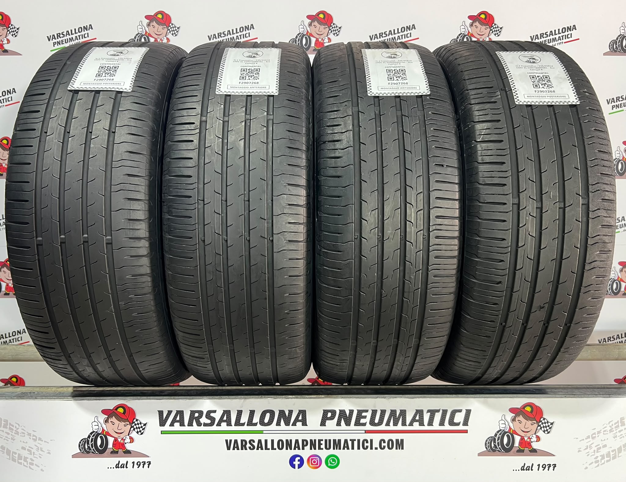 N.4 Pneumatici - 235/55R18 100V CONTINENTAL - Eco Contact 6