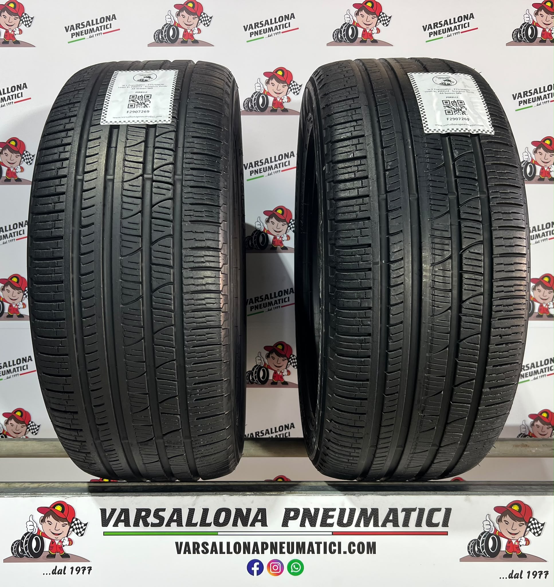 N.2 Pneumatici - 275/50R20 109H XL PIRELLI - Scorpion Verde All Season MO