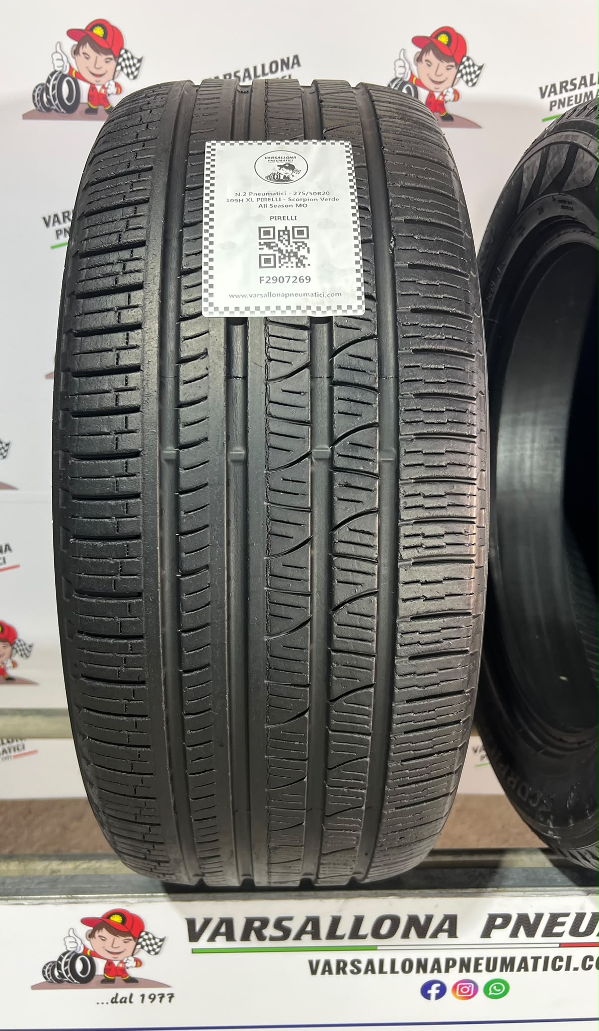 N.2 Pneumatici - 275/50R20 109H XL PIRELLI - Scorpion Verde All Season MO - immagine 2