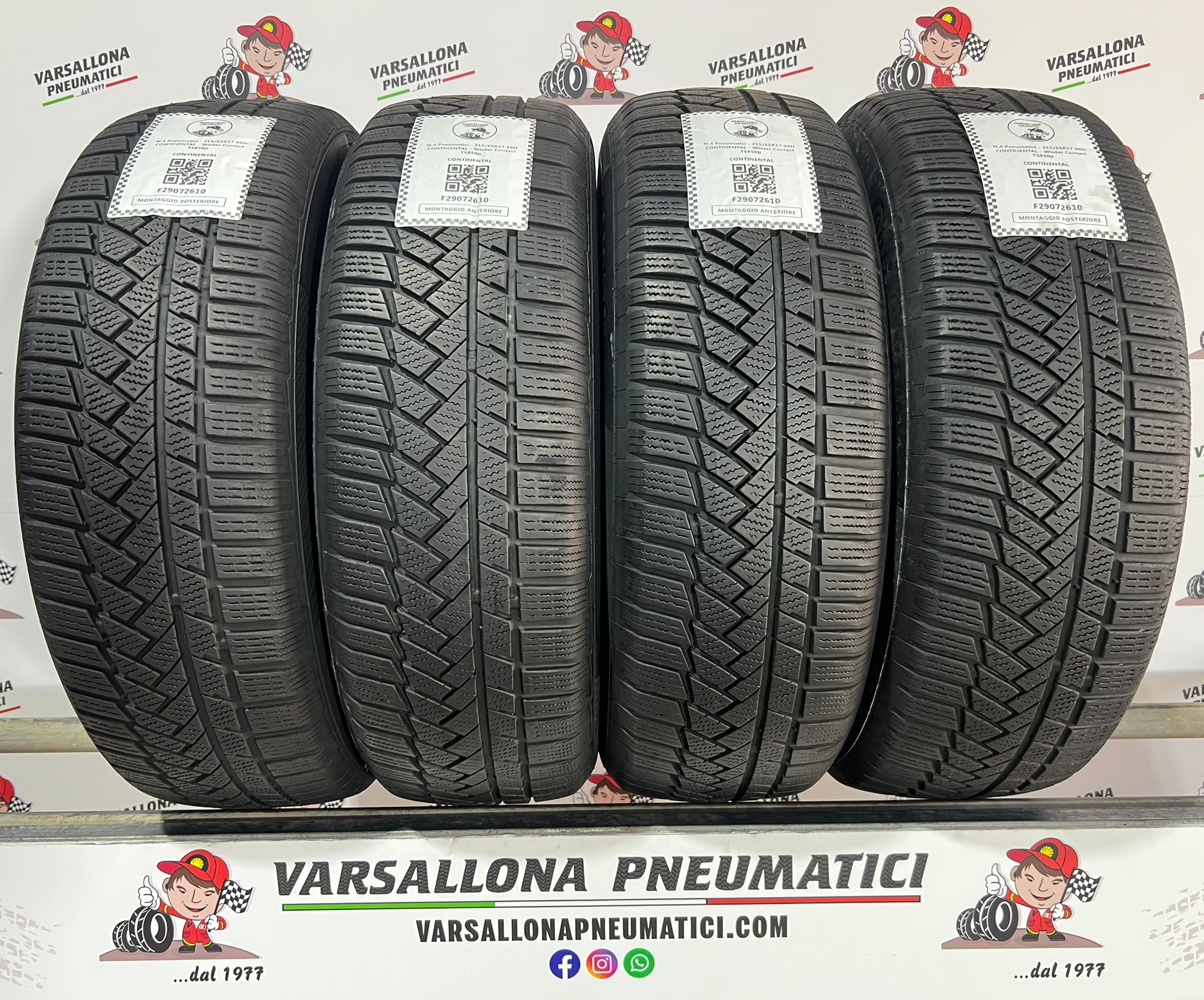 N.4 Pneumatici - 215/65R17 99H CONTINENTAL - Winter Contact TS850p