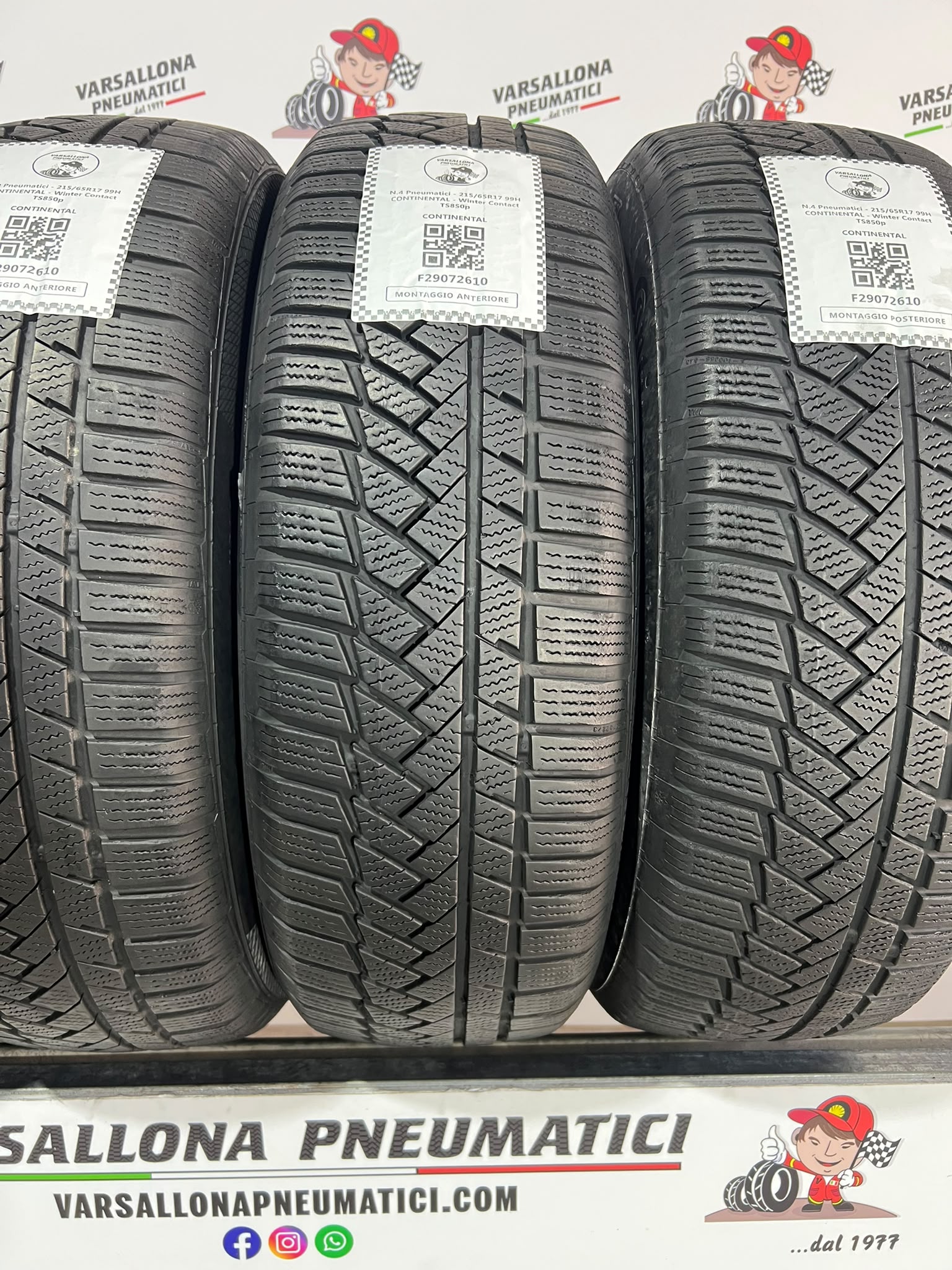 N.4 Pneumatici - 215/65R17 99H CONTINENTAL - Winter Contact TS850p - immagine 2