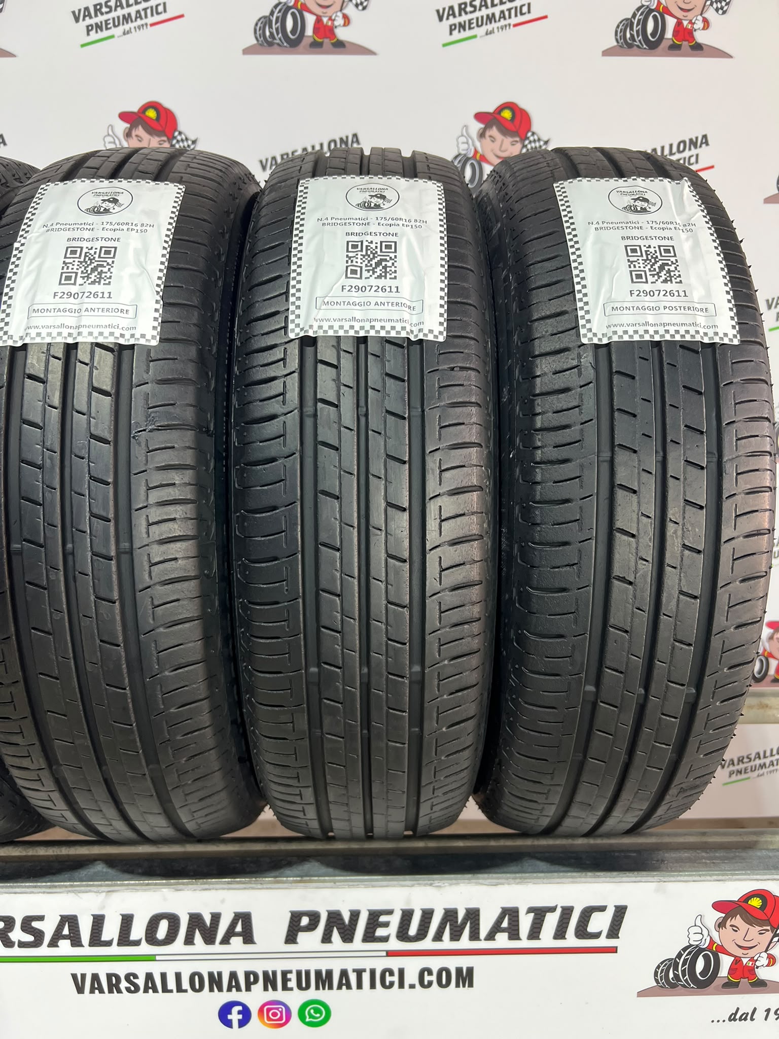 N.4 Pneumatici - 175/60R16 82H BRIDGESTONE - Ecopia EP150 - immagine 2
