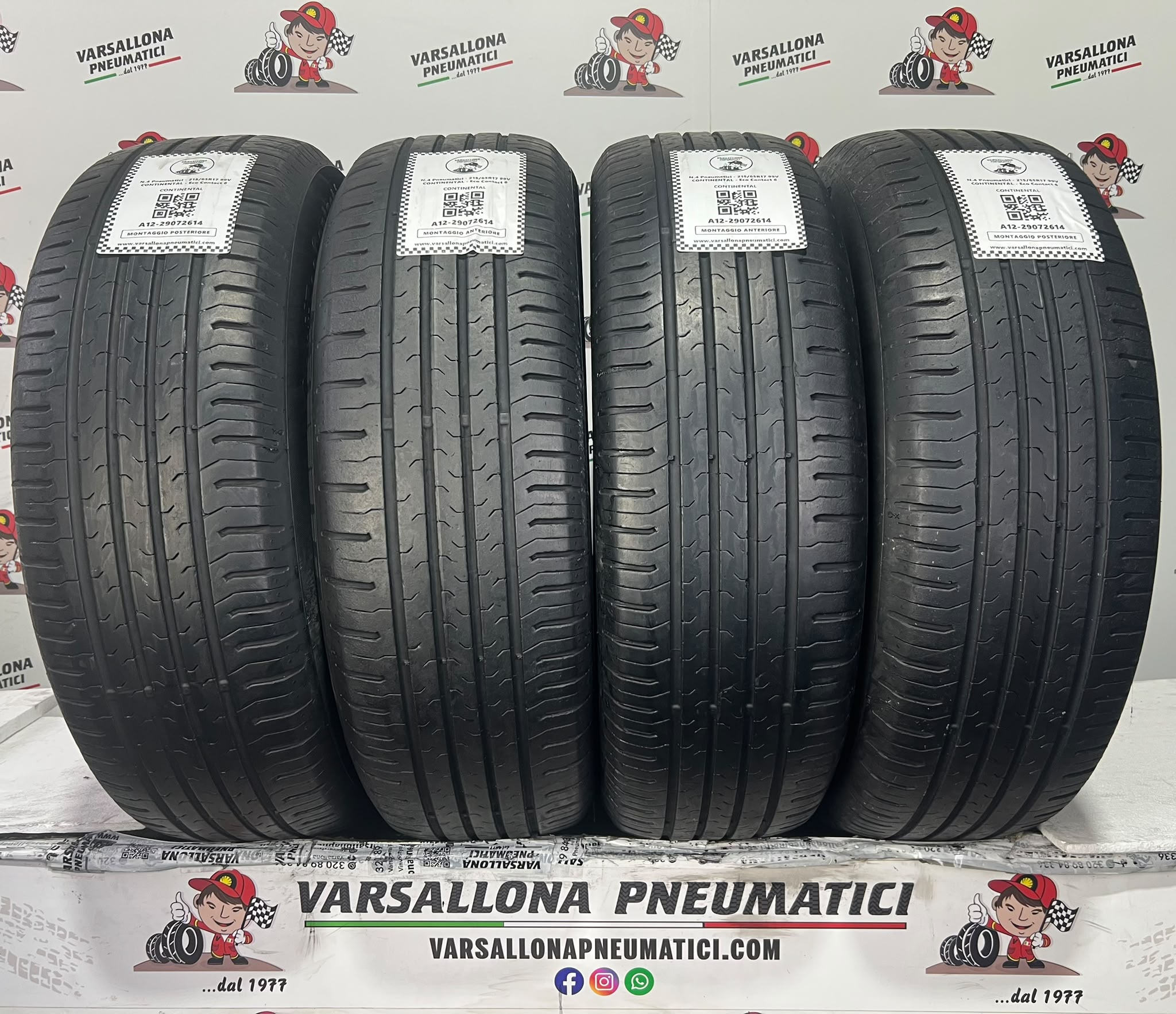 N.4 Pneumatici - 215/65R17 99V CONTINENTAL - Eco Contact 5