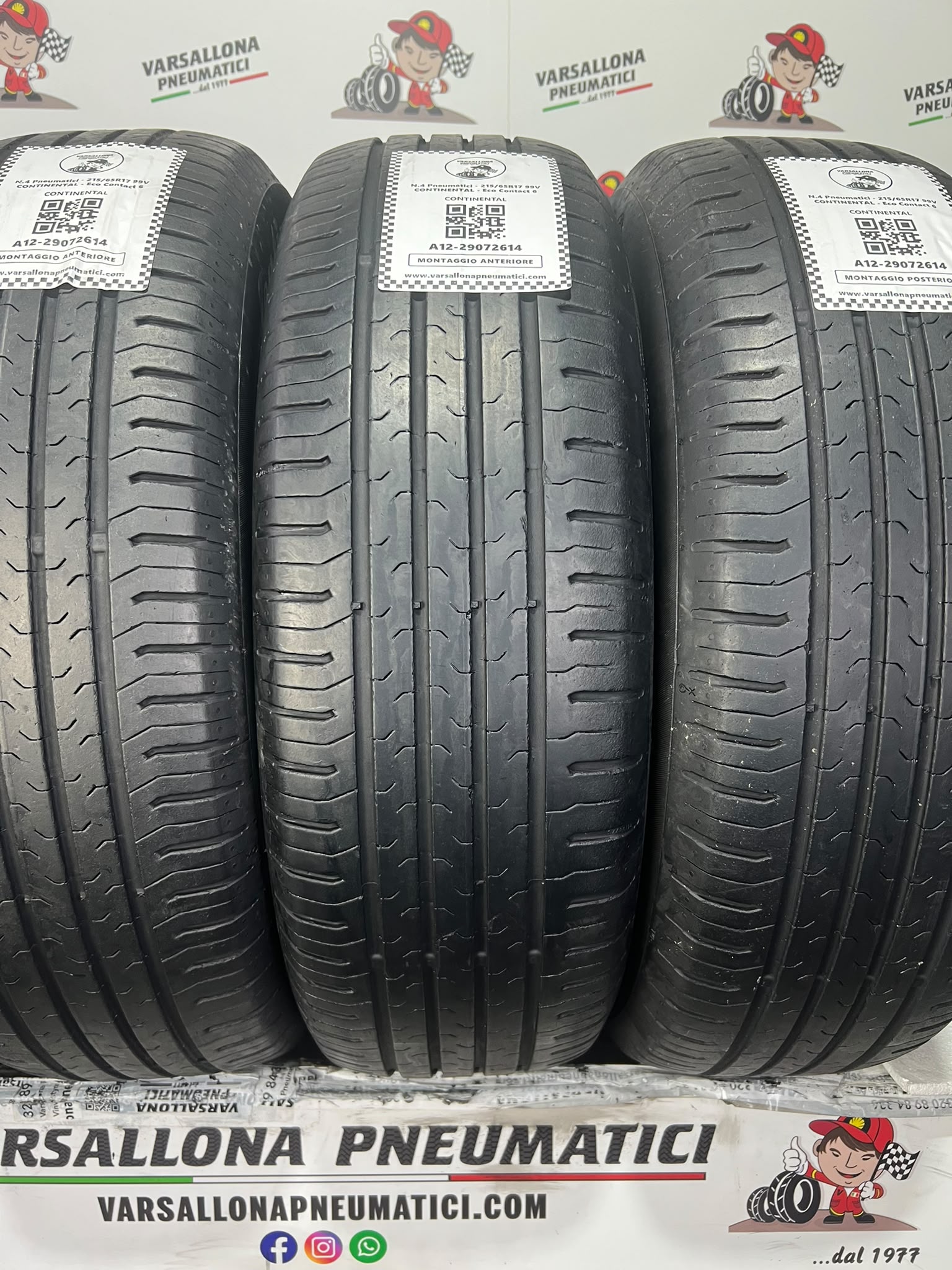 N.4 Pneumatici - 215/65R17 99V CONTINENTAL - Eco Contact 5 - immagine 2