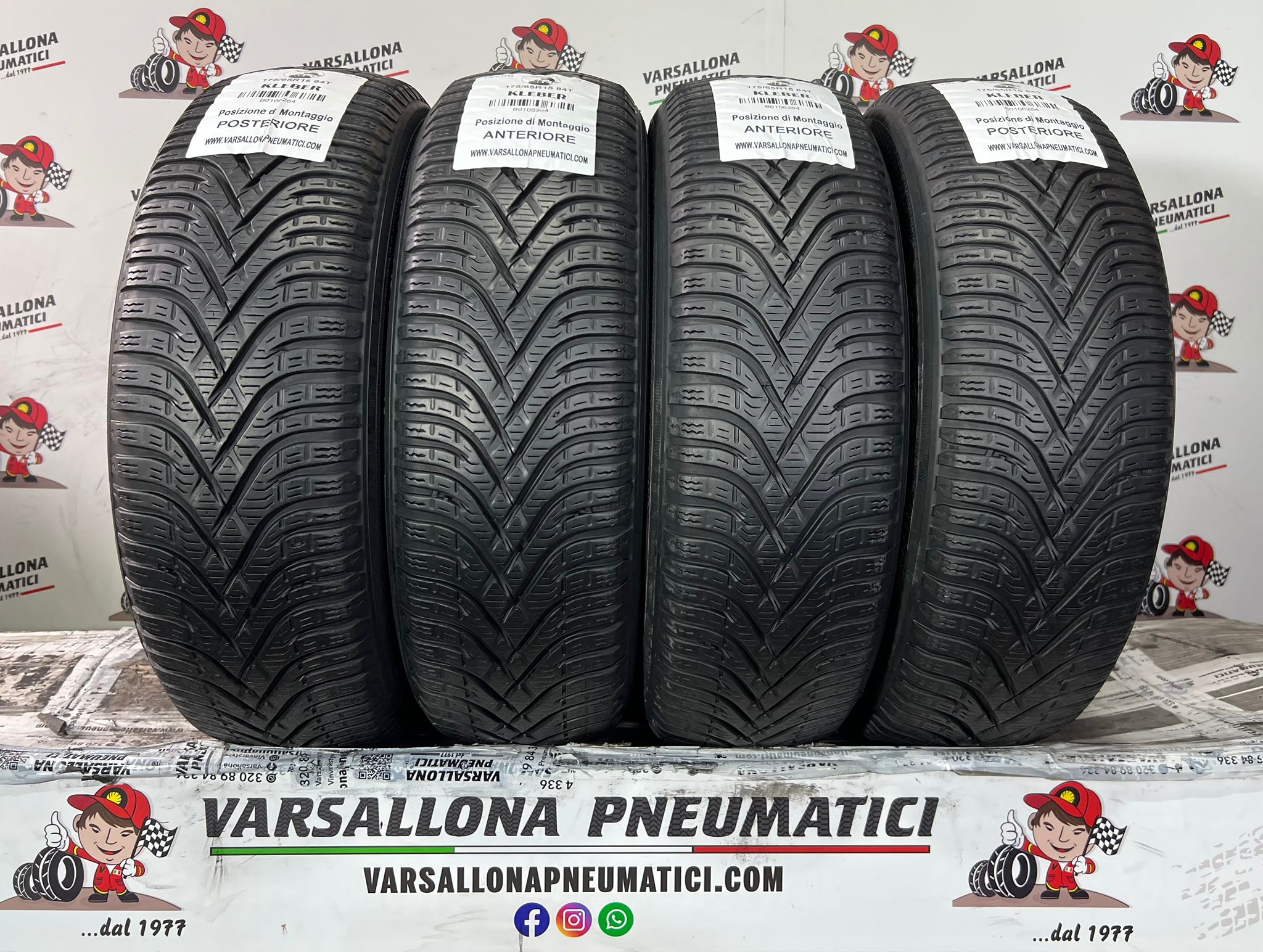 N.4 Pneumatici - 175/65R15 84T KLEBER - Krisalp Hp3