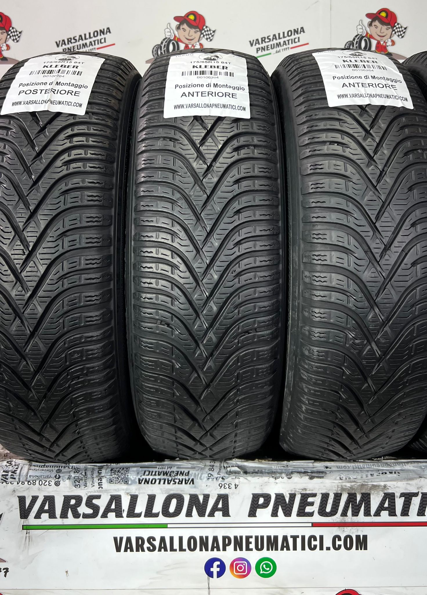 N.4 Pneumatici - 175/65R15 84T KLEBER - Krisalp Hp3 - immagine 2