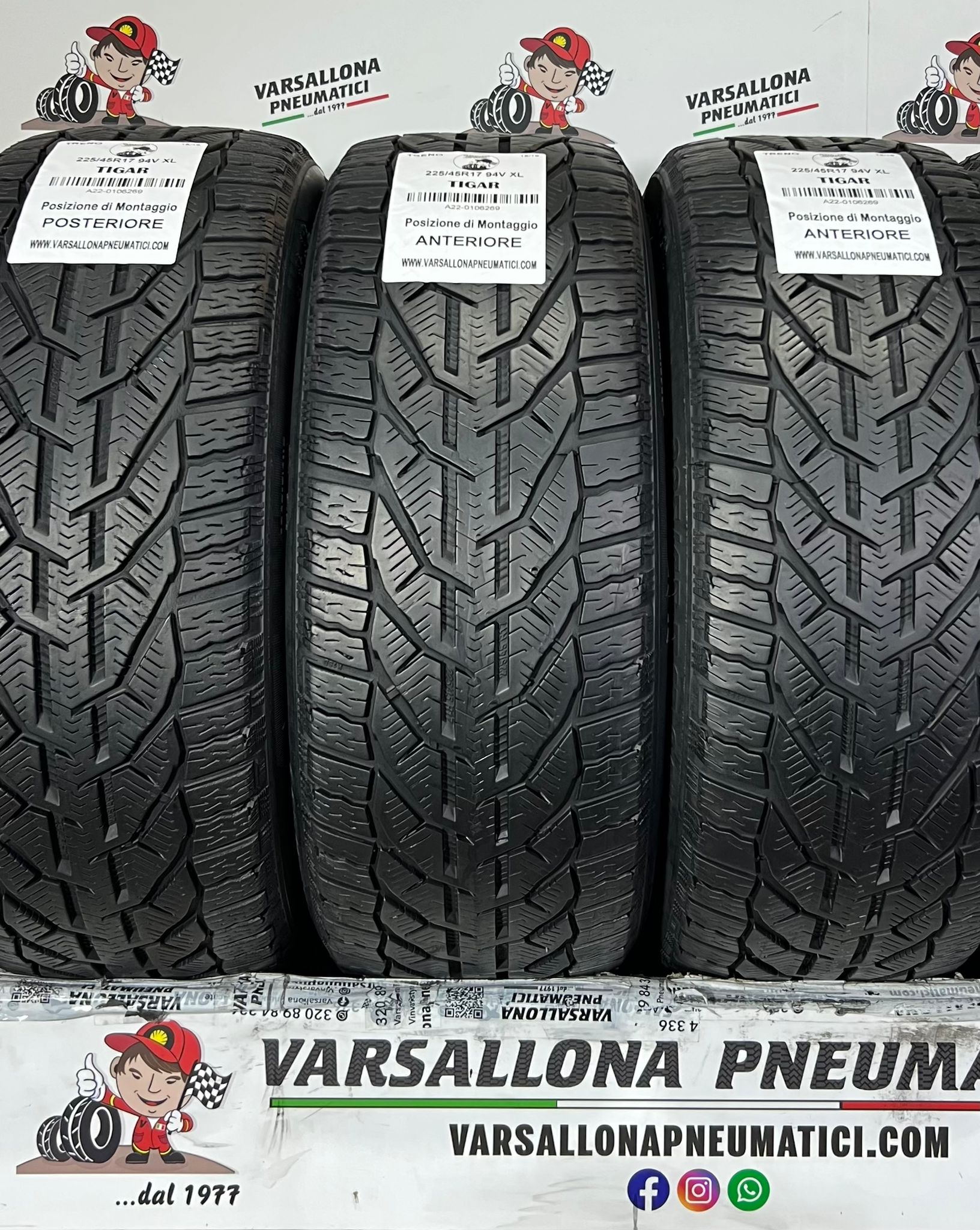 N.4 Pneumatici - 225/45R17 94V XL TIGAR - Winter - immagine 2