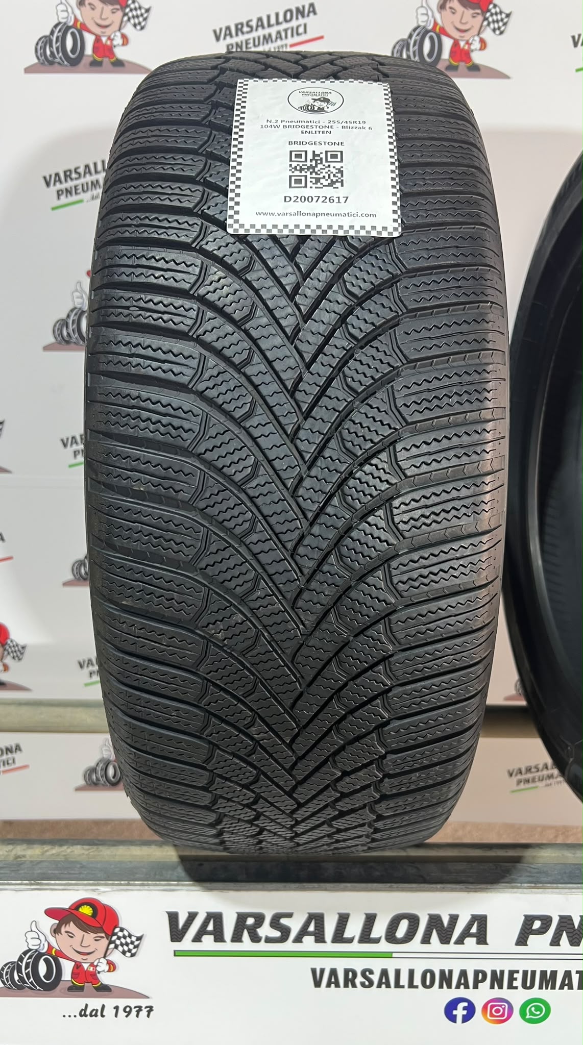 N.2 Pneumatici - 255/45R19 104W XL BRIDGESTONE - Blizzak 6 ENLITEN - immagine 2