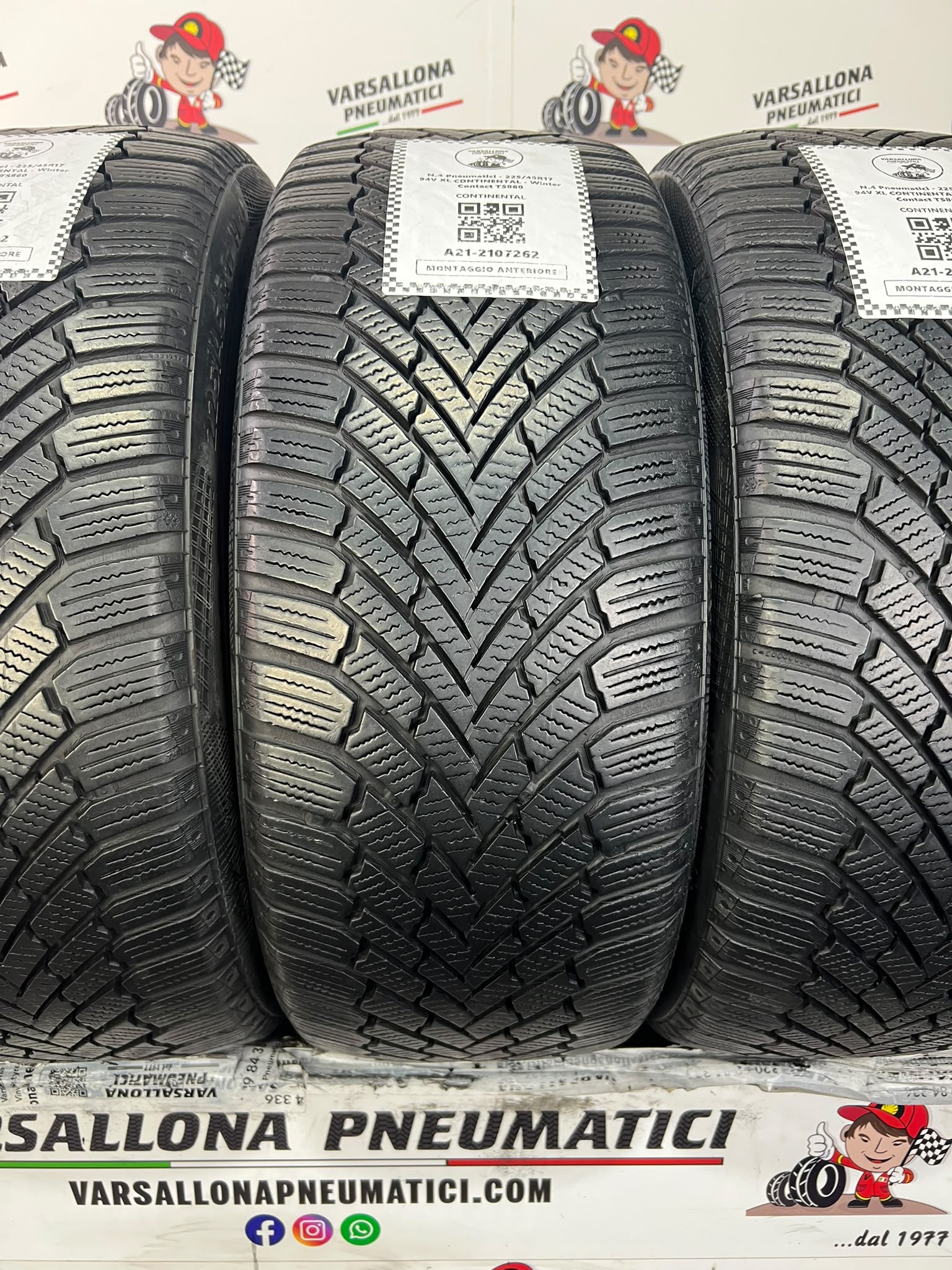 N.4 Pneumatici - 225/45R17 94V XL CONTINENTAL - Winter Contact TS860 - immagine 2