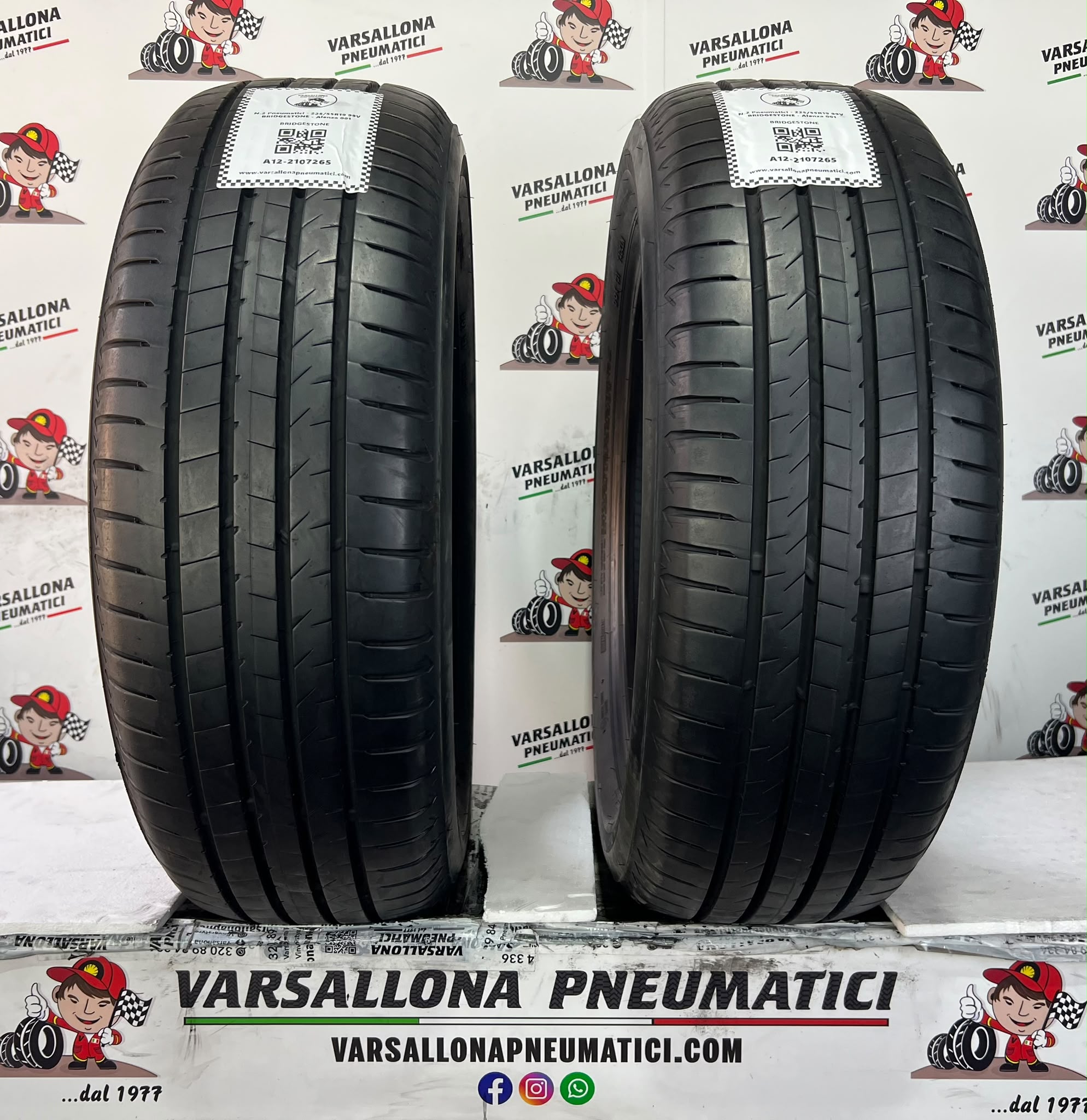 N.2 Pneumatici - 225/55R19 99V BRIDGESTONE - Alenza 001