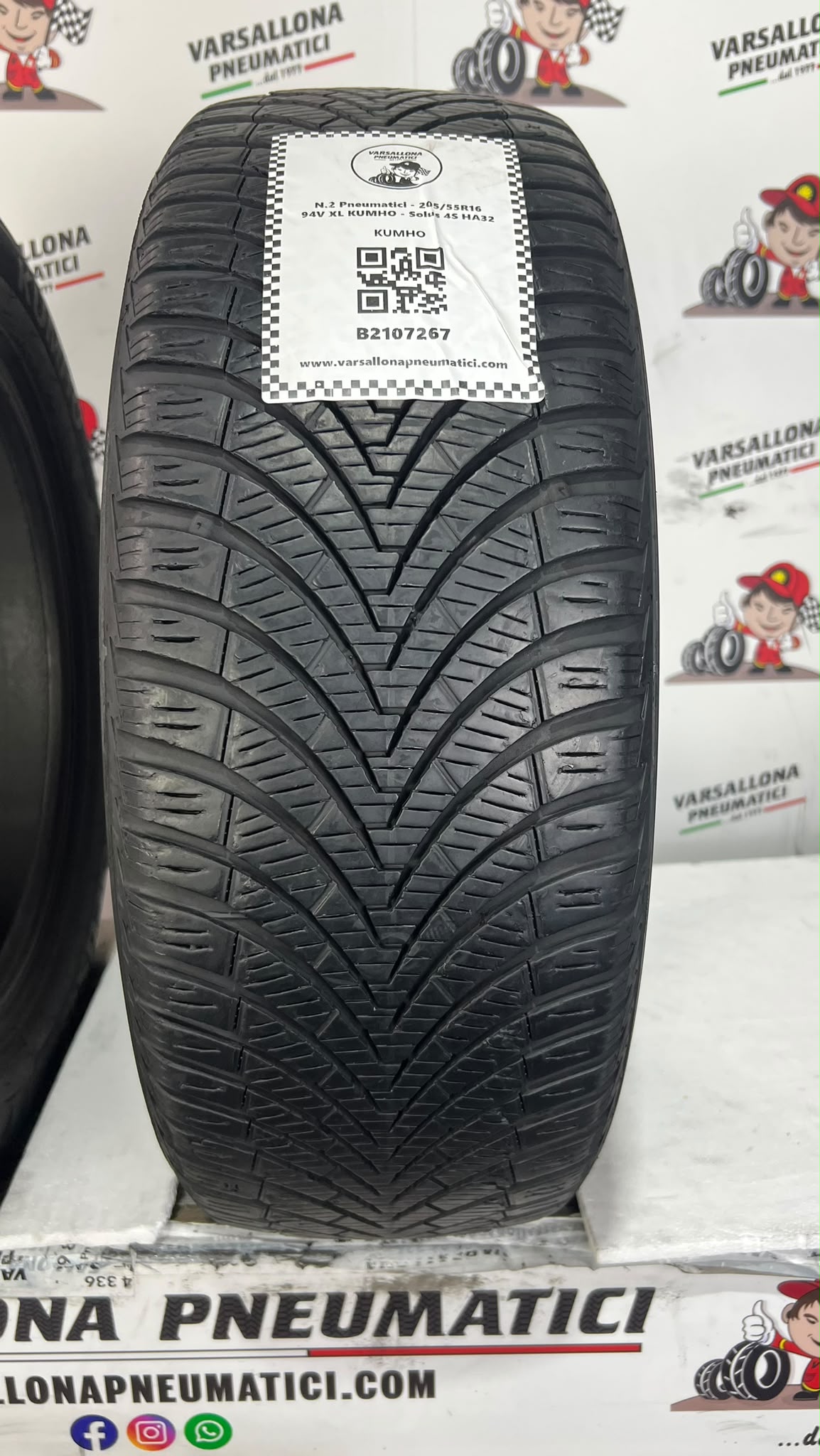 N.2 Pneumatici - 205/55R16 94V XL KUMHO - Solus 4S HA32 - immagine 2