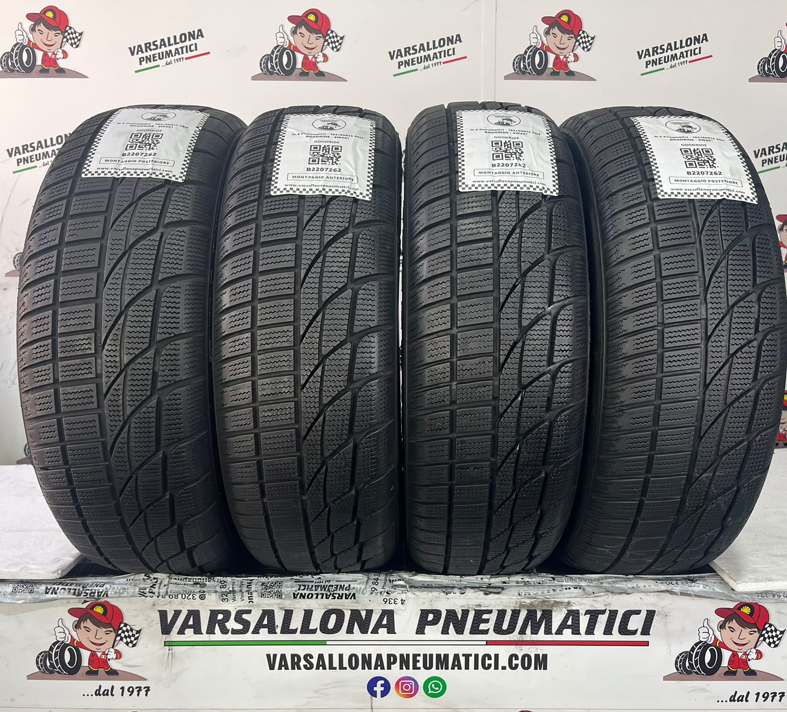 N.4 Pneumatici - 185/60R15 88H GOODRIDE - SW601