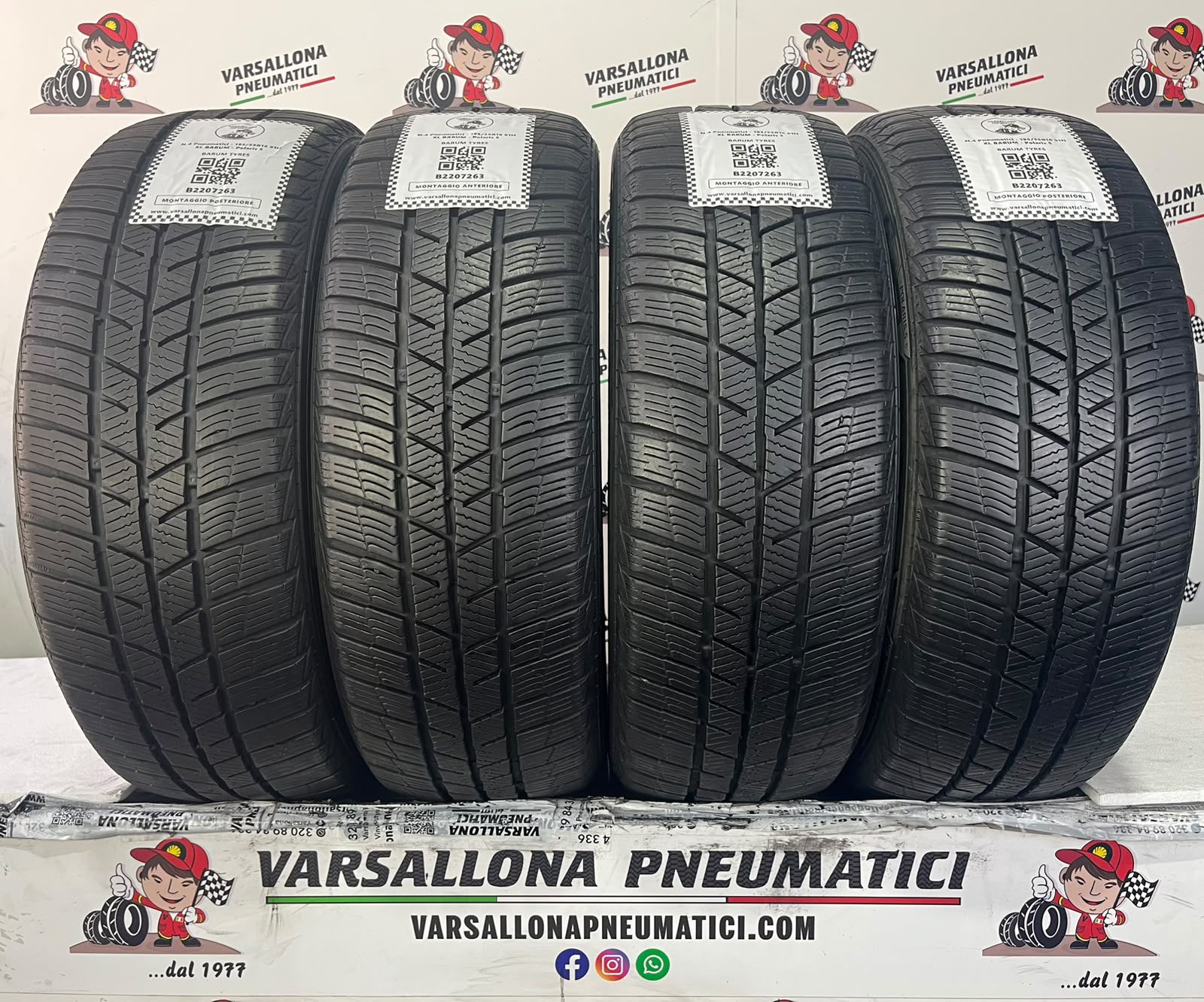 N.4 Pneumatici - 195/55R16 91H XL BARUM - Polaris 5
