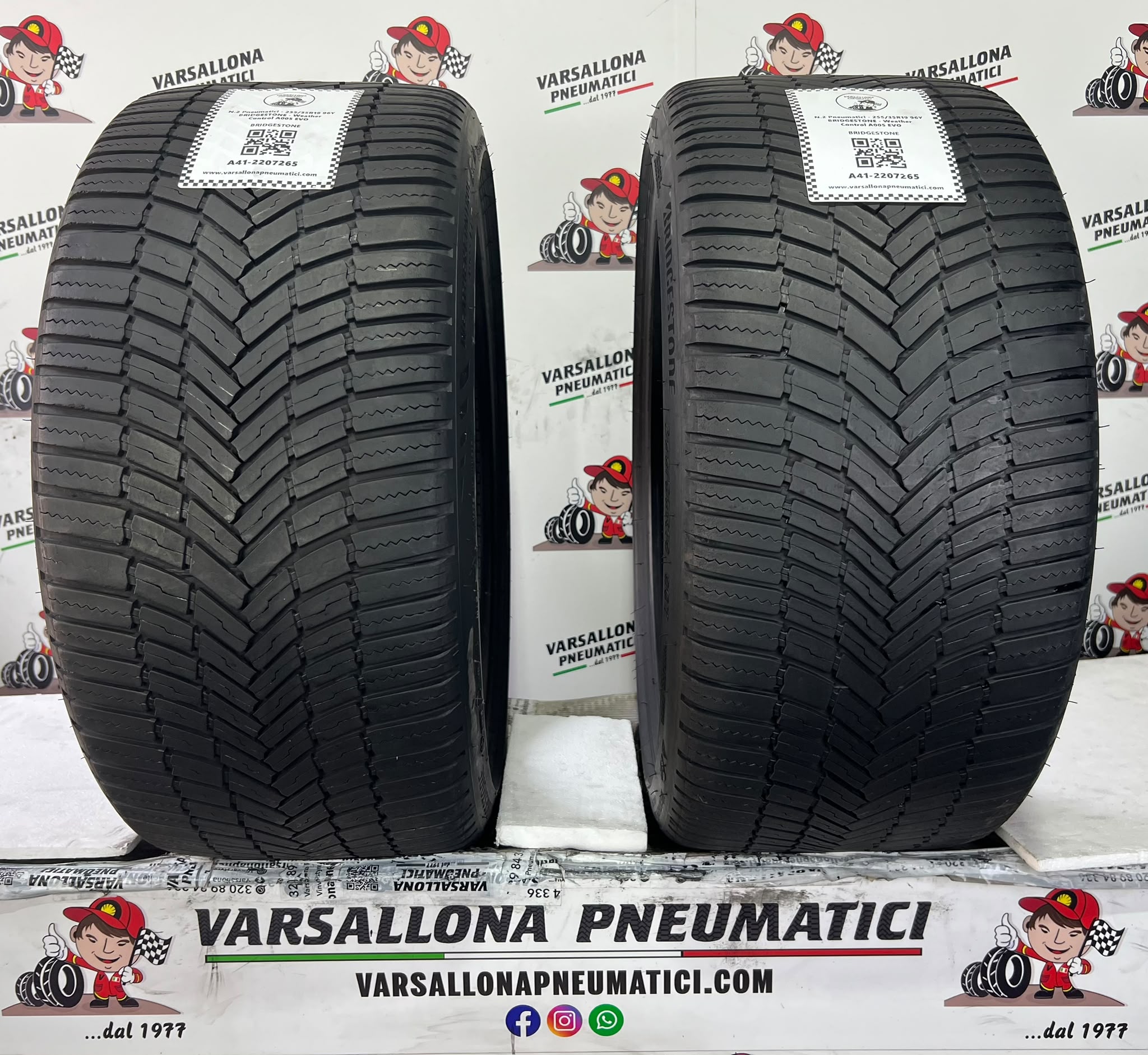 N.2 Pneumatici - 255/35R19 96Y BRIDGESTONE - Weather Control A005 EVO