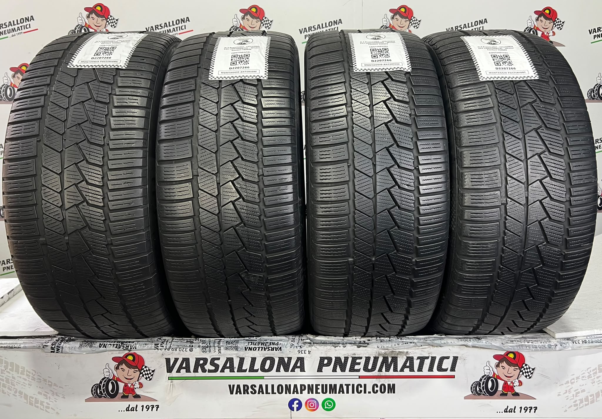 N.4 Pneumatici - 235/45R18 94V CONTINENTAL - Winter Contact TS860S