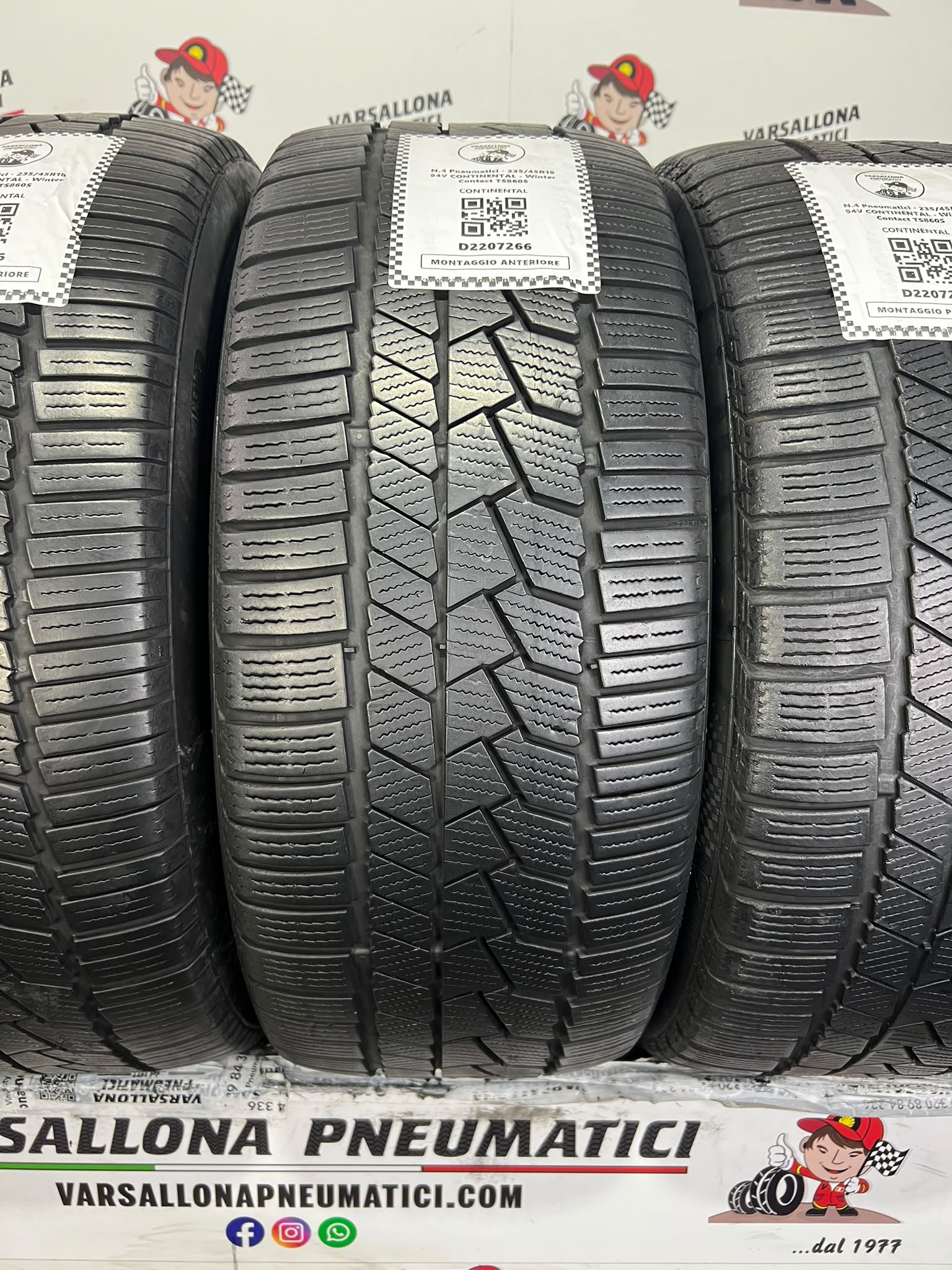 N.4 Pneumatici - 235/45R18 94V CONTINENTAL - Winter Contact TS860S - immagine 2