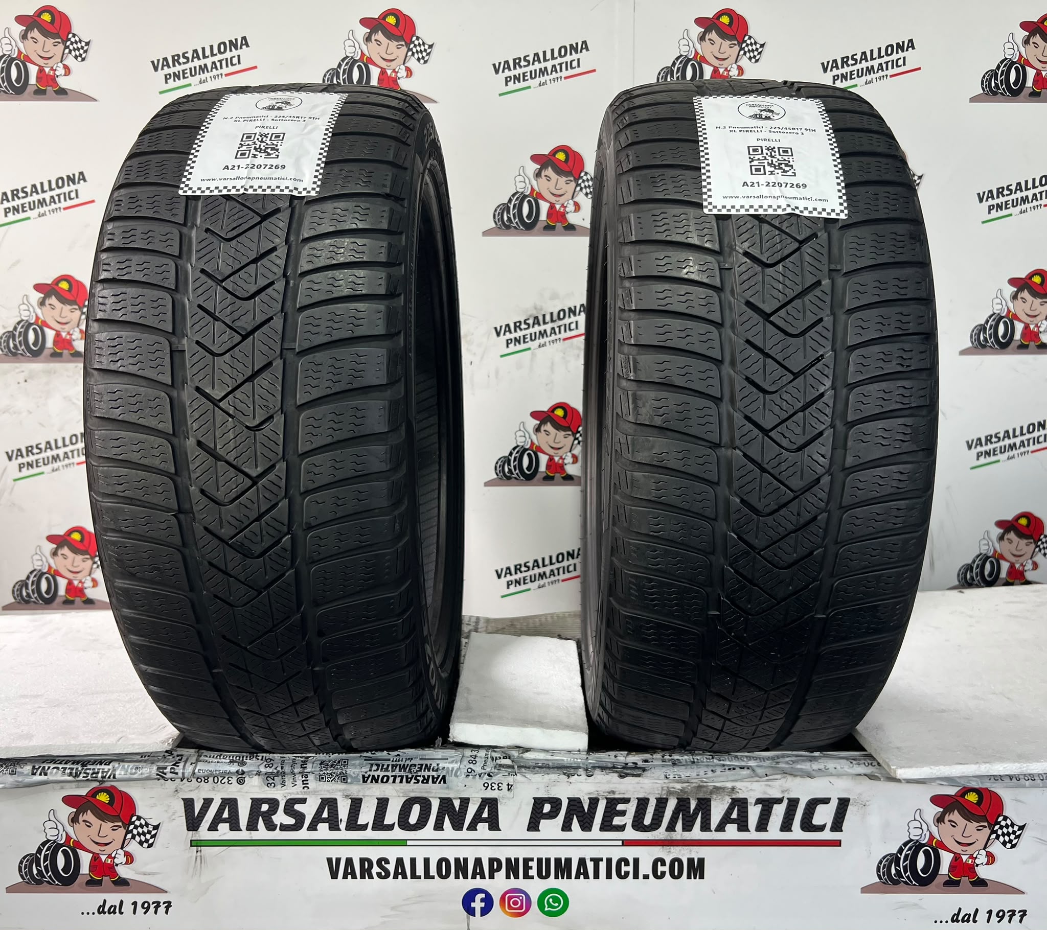 N.2 Pneumatici - 225/45R17 91H XL PIRELLI - Sottozero 3