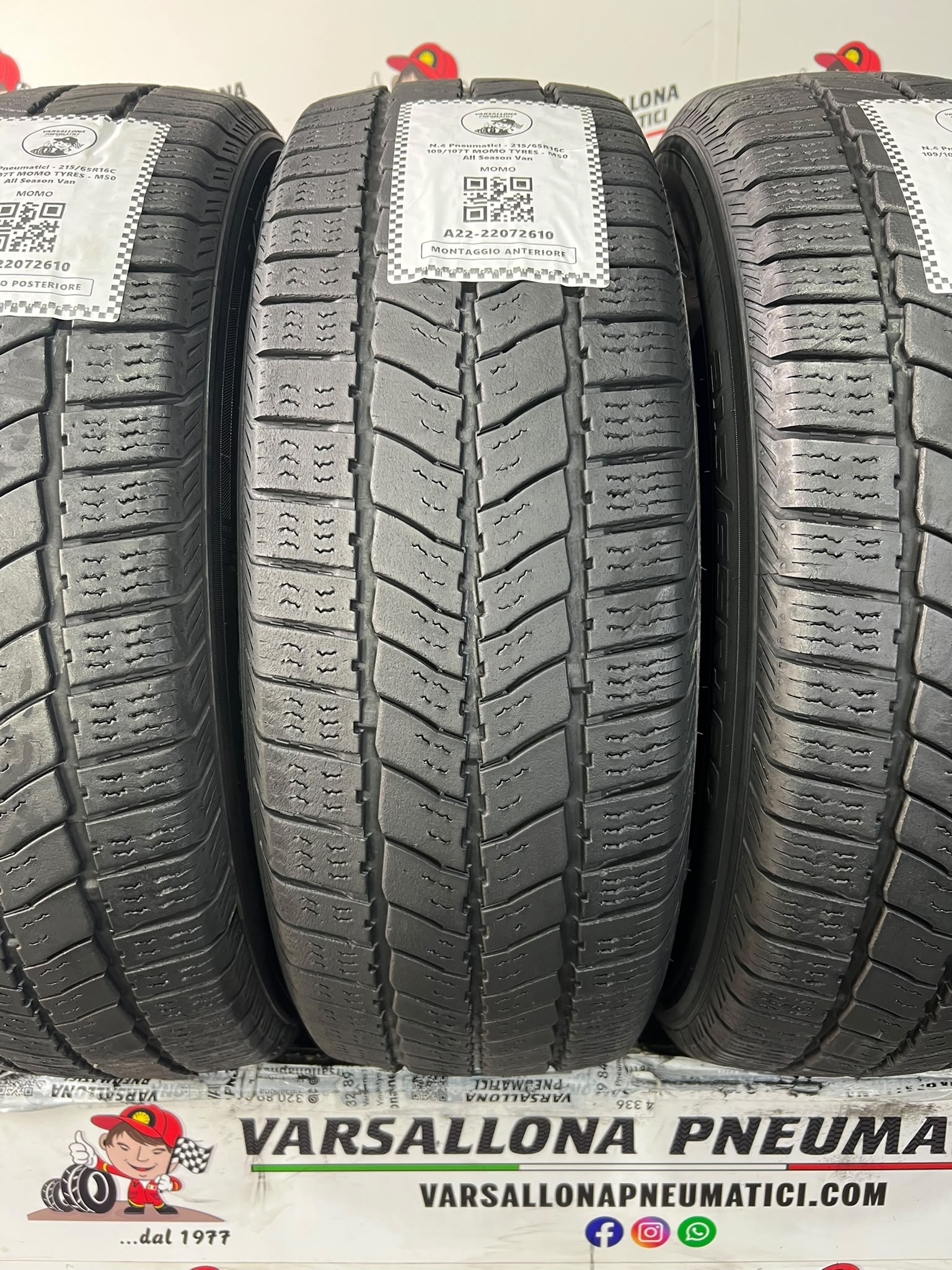 N.4 Pneumatici - 215/65R16C 109/107T MOMO TYRES - M50 All Season Van - immagine 2