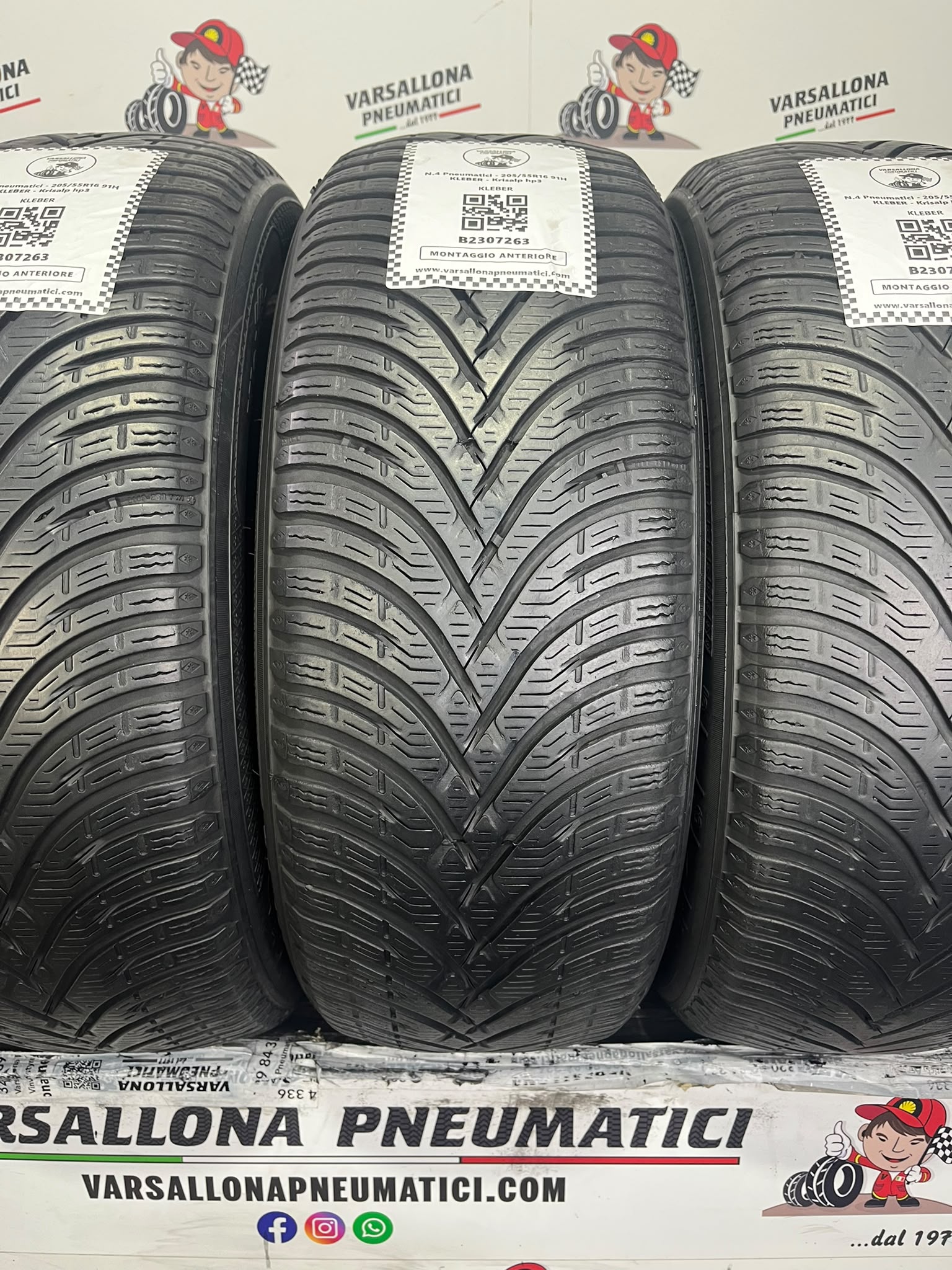 N.4 Pneumatici - 205/55R16 91H KLEBER - Krisalp HP3 - immagine 2