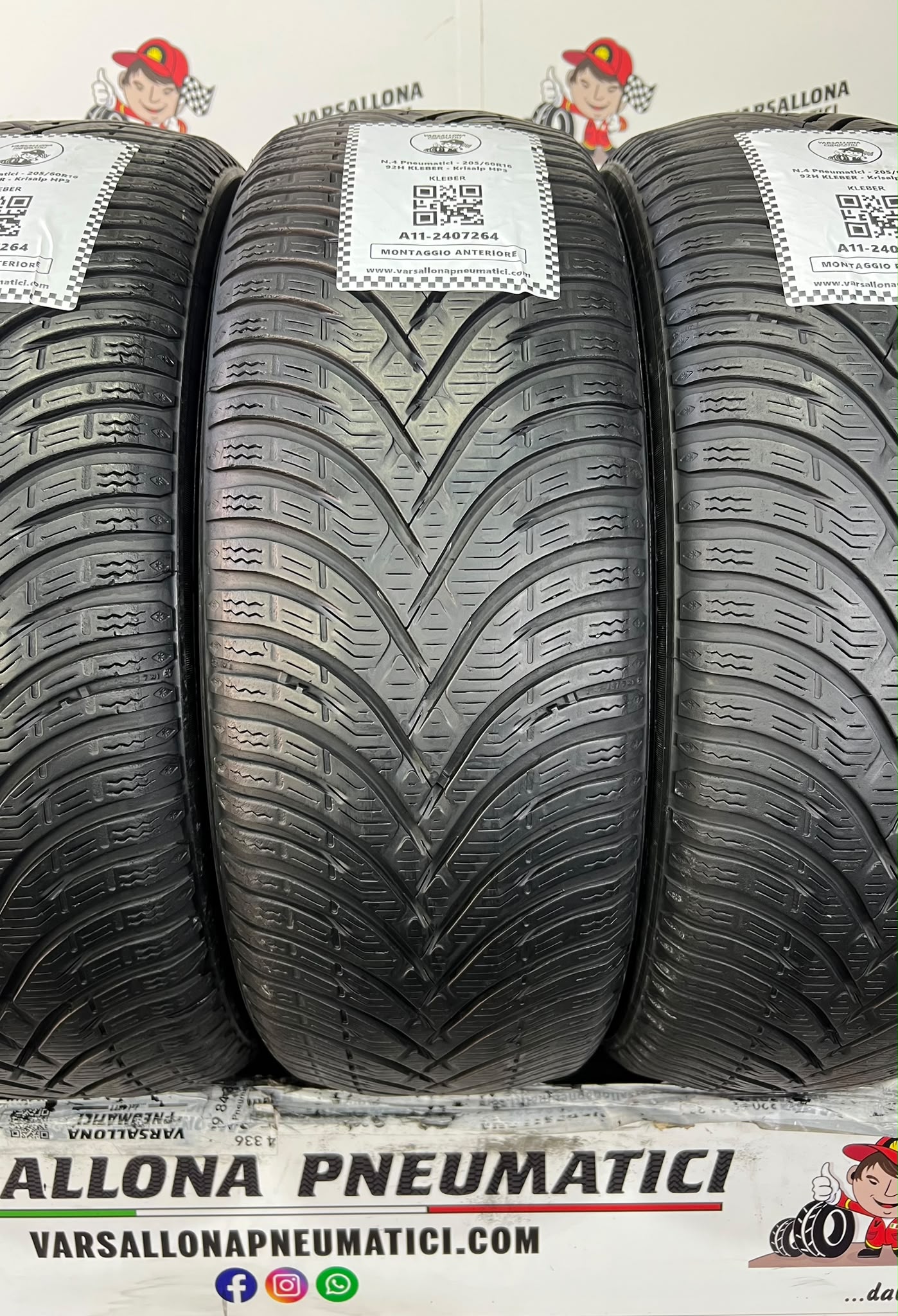 N.4 Pneumatici - 205/60R16 92H KLEBER - Krisalp HP3 - immagine 2