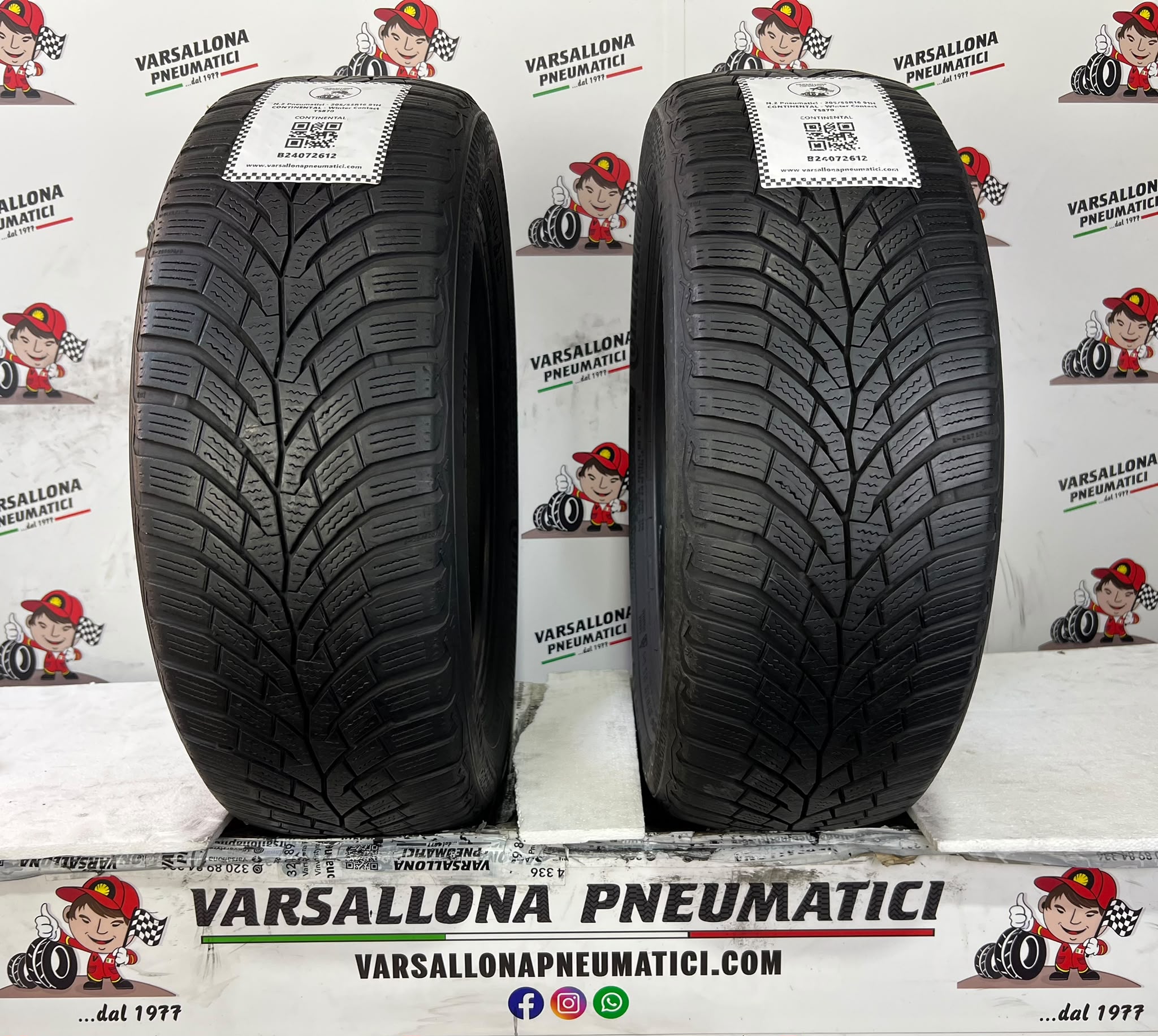 N.2 Pneumatici - 205/55R16 91H CONTINENTAL - Winter Contact TS870