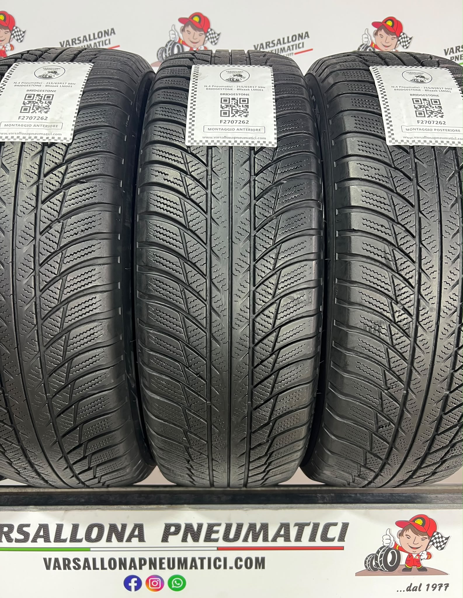 N.4 Pneumatici - 215/65R17 99H BRIDGESTONE - Blizzak LM001 - immagine 2