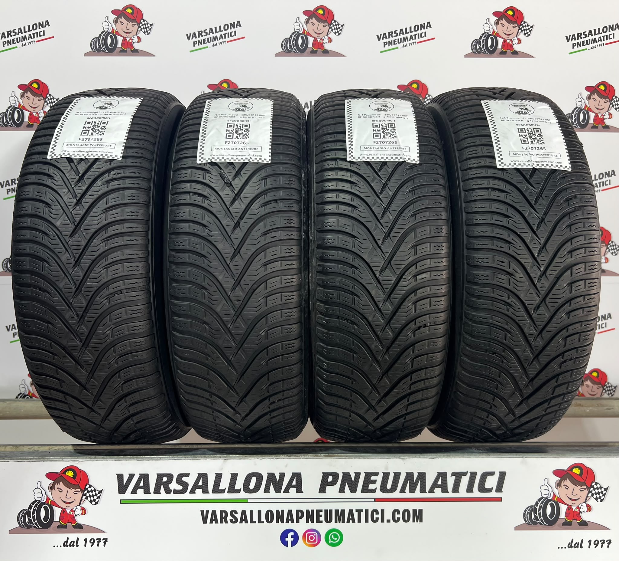 N.4 Pneumatici - 185/65R15 88T BF GOODRICH - G force Winter 2
