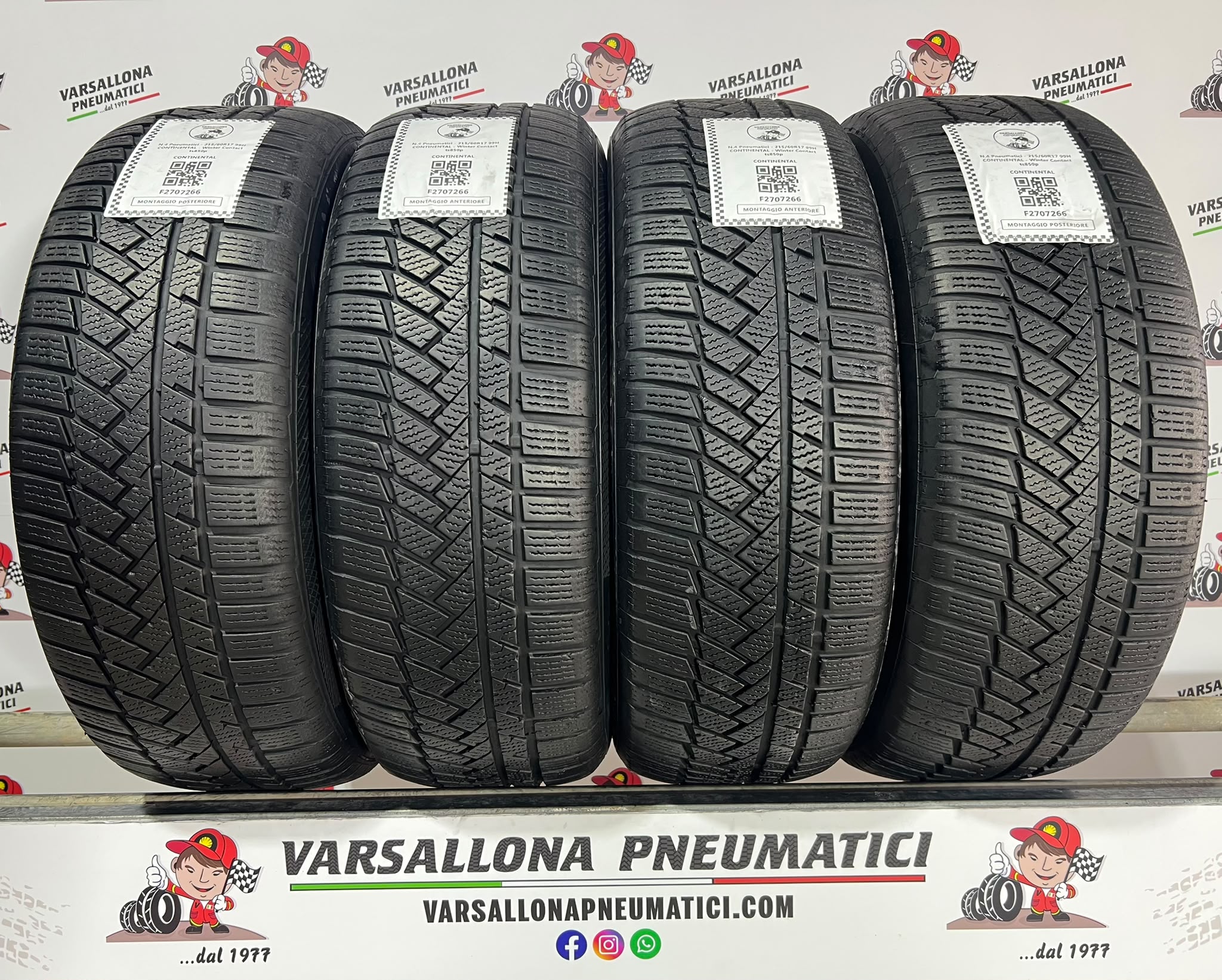 N.4 Pneumatici - 215/60R17 99H CONTINENTAL - Winter Contact TS850p